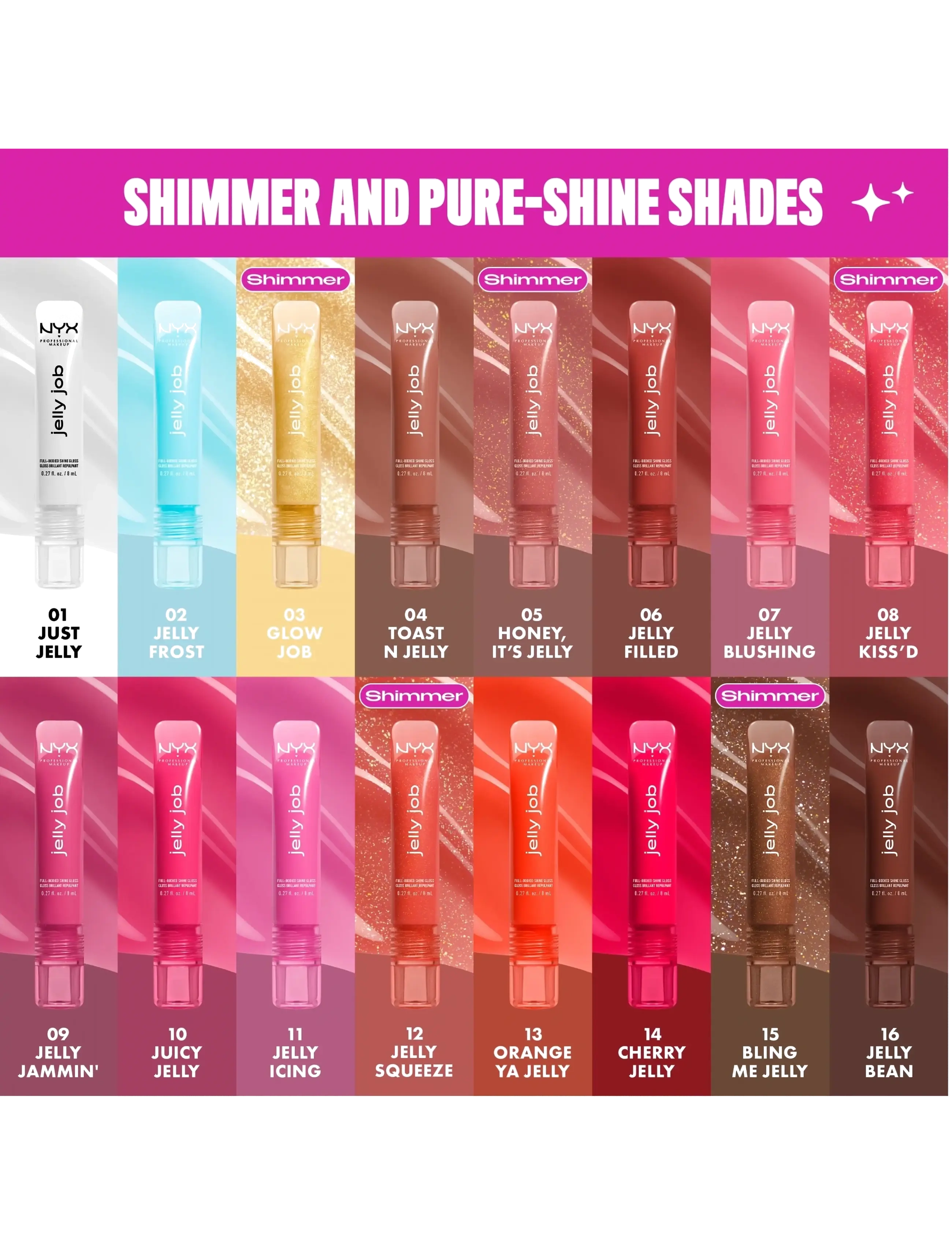 NYX Professional Makeup - NYX Professional Makeup Jelly Job Lip gloss - makeup - 05 honey it's jelly - 4