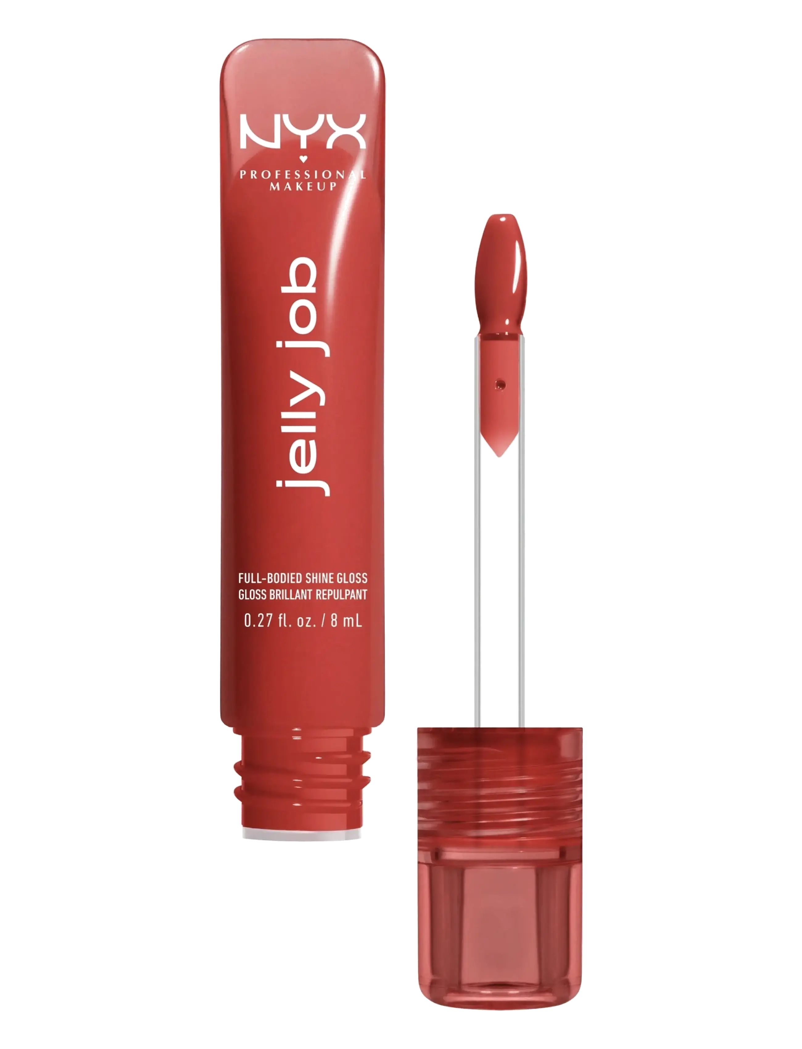 NYX Professional Makeup Nyx Professional Makeup Jelly Job Lip Gloss, 8 ml, Brown, Læber > Lipgloss, Dame