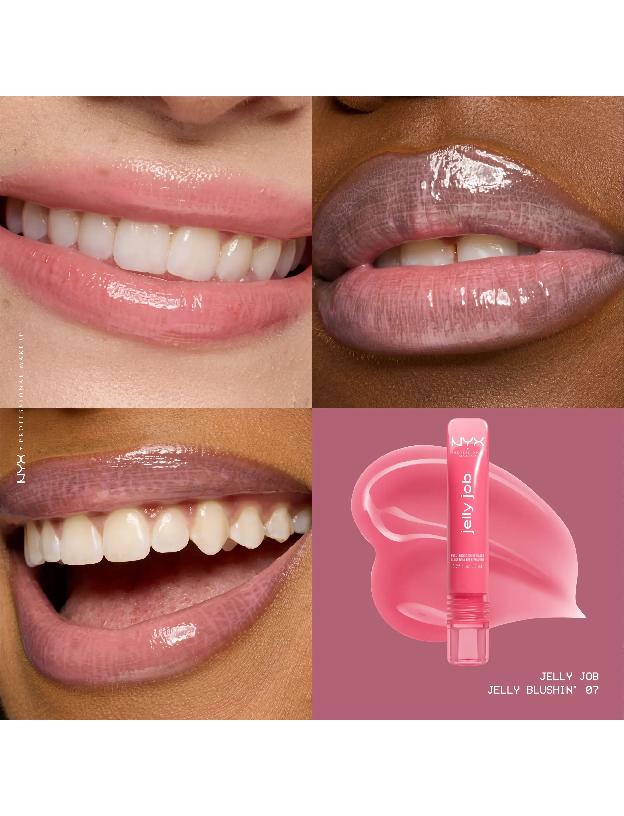 NYX Professional Makeup - NYX Professional Makeup Jelly Job Lip gloss - makeup - 07 jelly blushin - 5