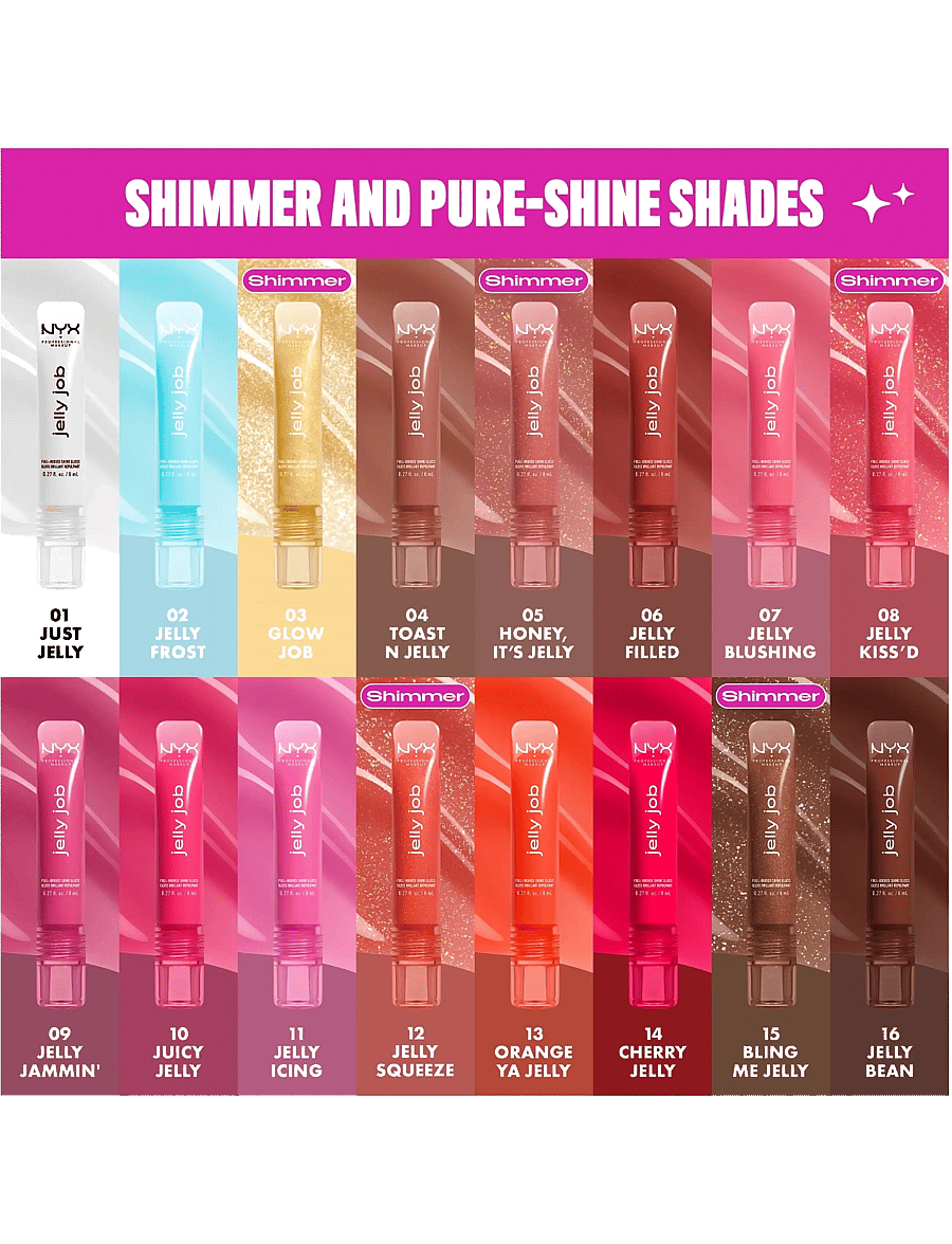 NYX Professional Makeup - NYX Professional Makeup Jelly Job Lip gloss - smink - 08 jelly kissed - 4