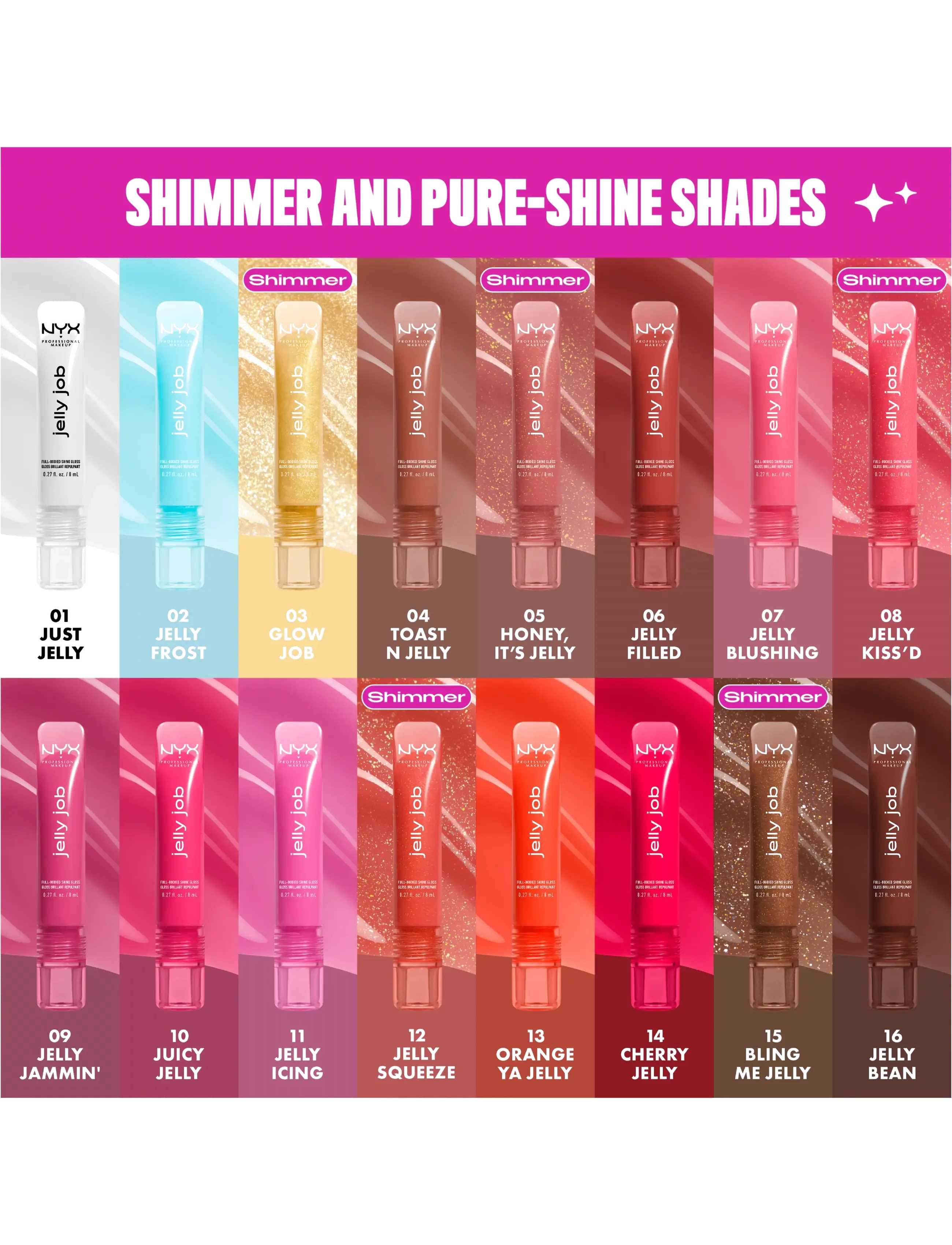 NYX Professional Makeup - NYX Professional Makeup Jelly Job Lip gloss - makeup - 09 jelly jammin - 2
