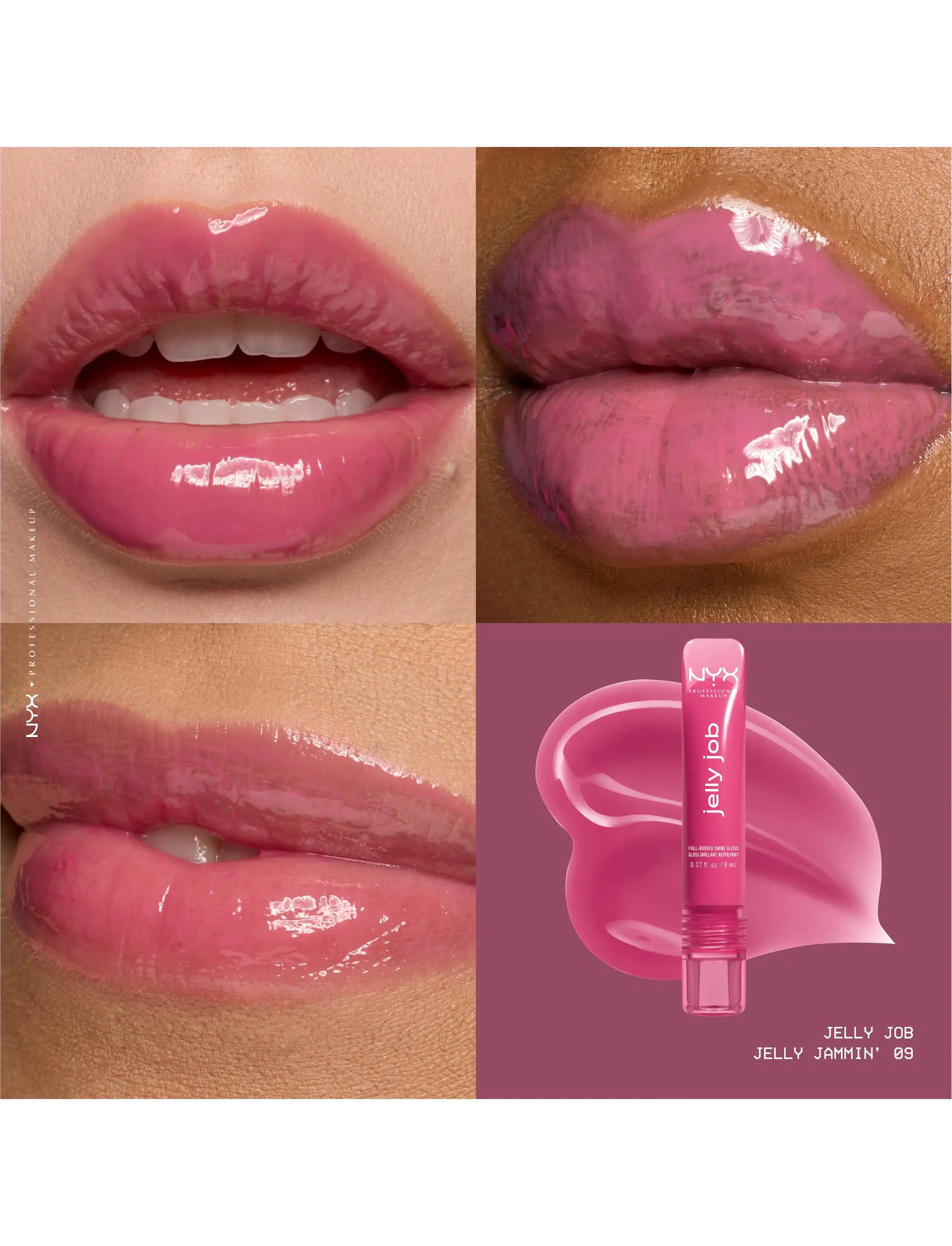 NYX Professional Makeup - NYX Professional Makeup Jelly Job Lip gloss - makeup - 09 jelly jammin - 5