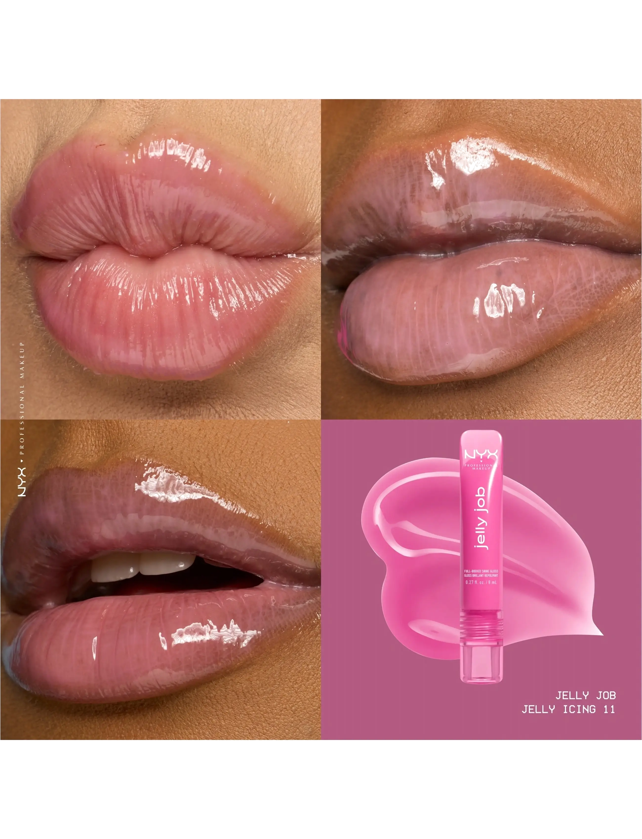 NYX Professional Makeup - NYX Professional Makeup Jelly Job Lip gloss - smink - 11 jelly icing - 1