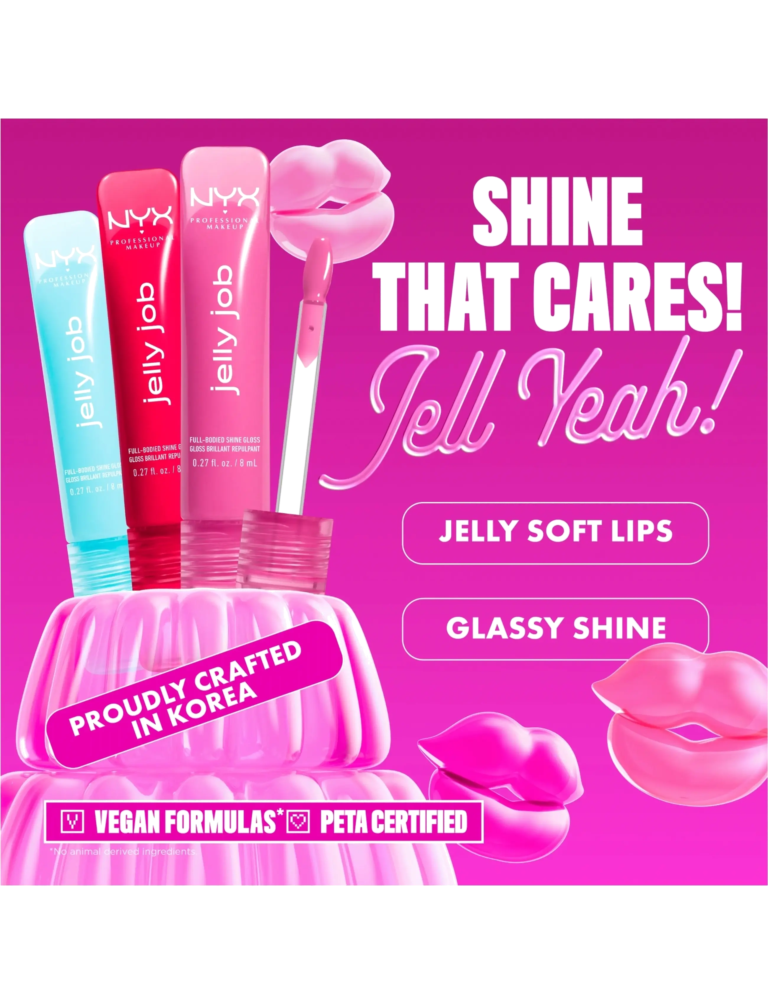 NYX Professional Makeup - NYX Professional Makeup Jelly Job Lip gloss - smink - 11 jelly icing - 2