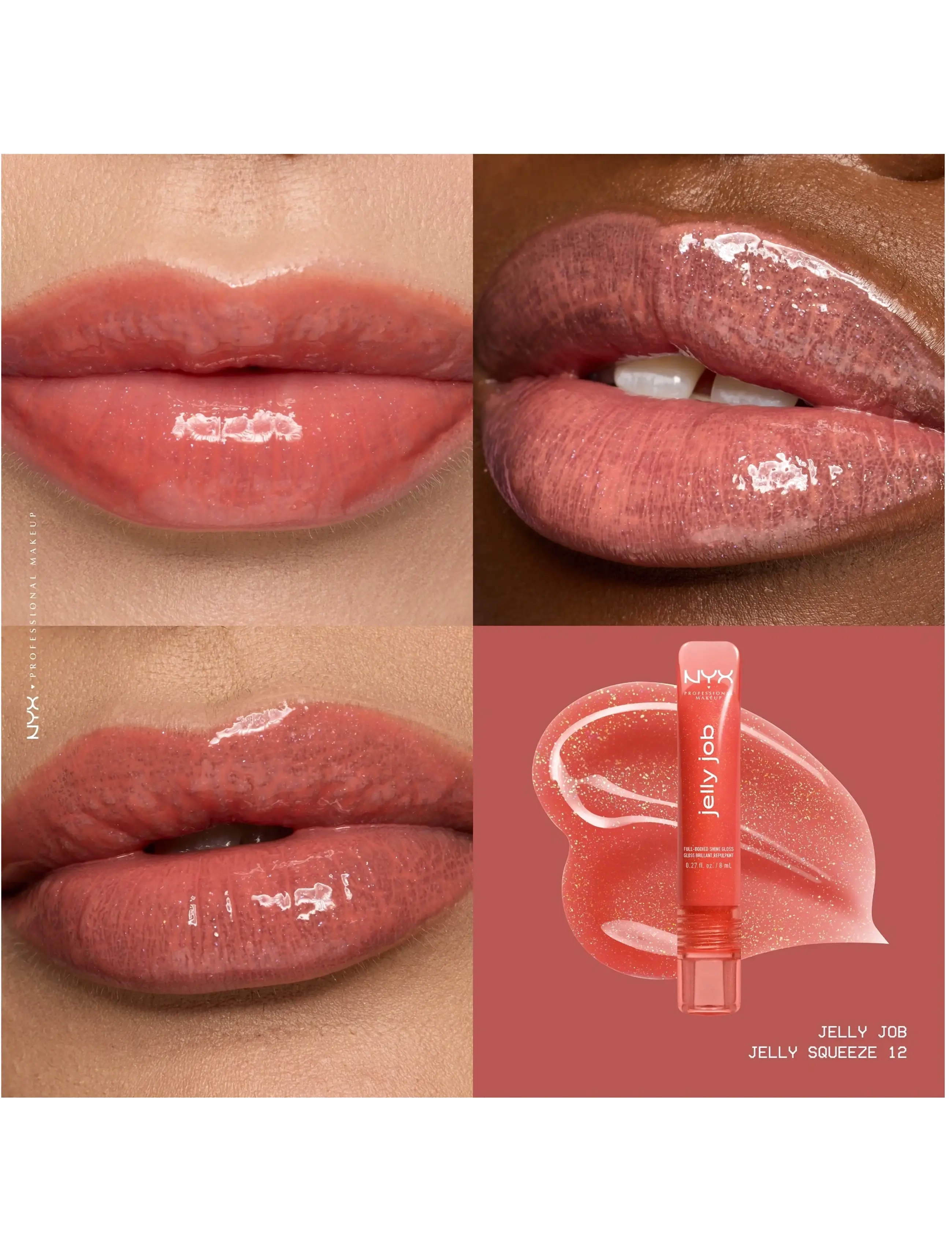 NYX Professional Makeup - NYX Professional Makeup Jelly Job Lip gloss - festtøj til outletpriser - 12 jelly squeeze - 2
