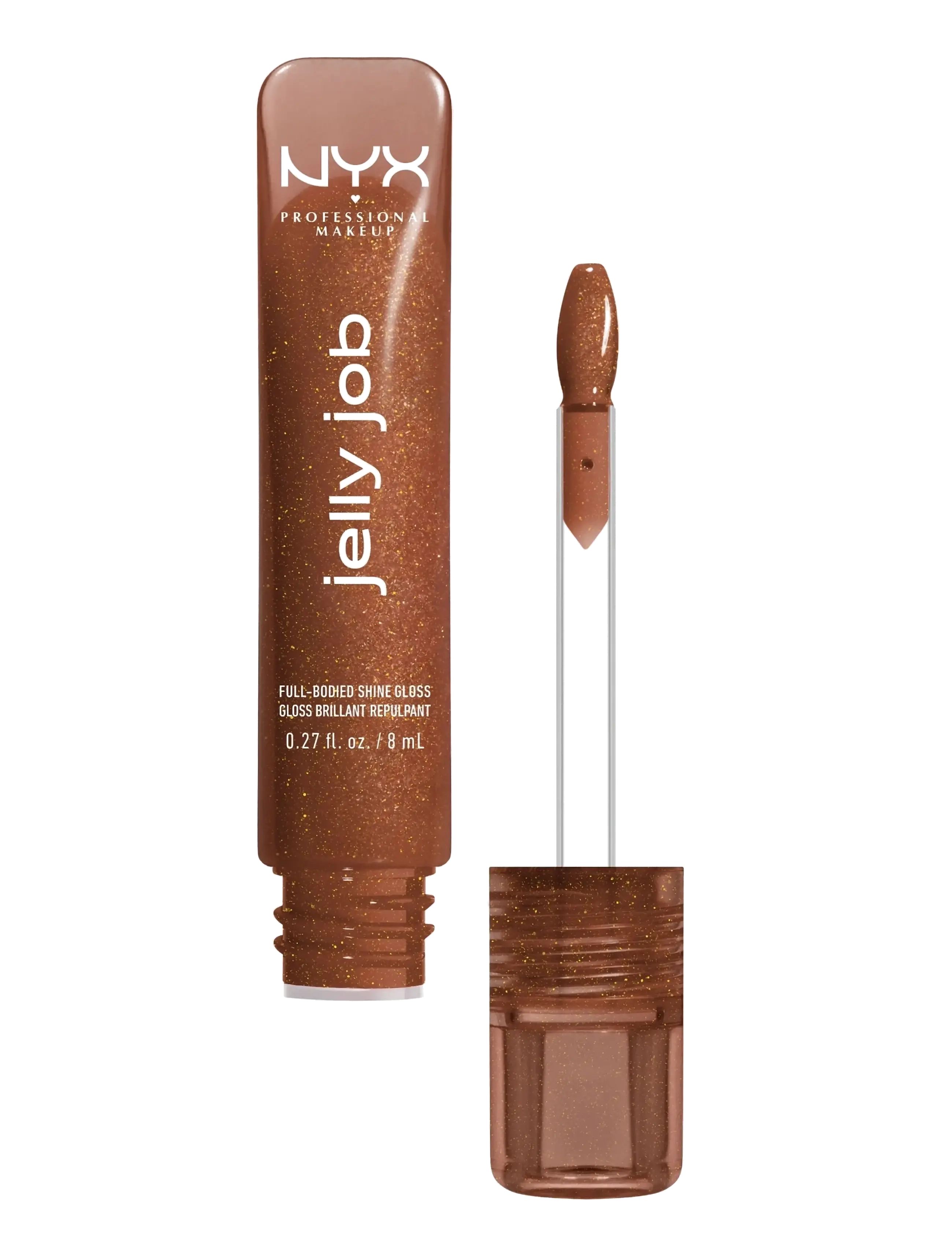 NYX Professional Makeup NYX Professional Makeup Jelly Job Lip gloss - Kosmetiikka - 15 BLING ME JELLY / brown