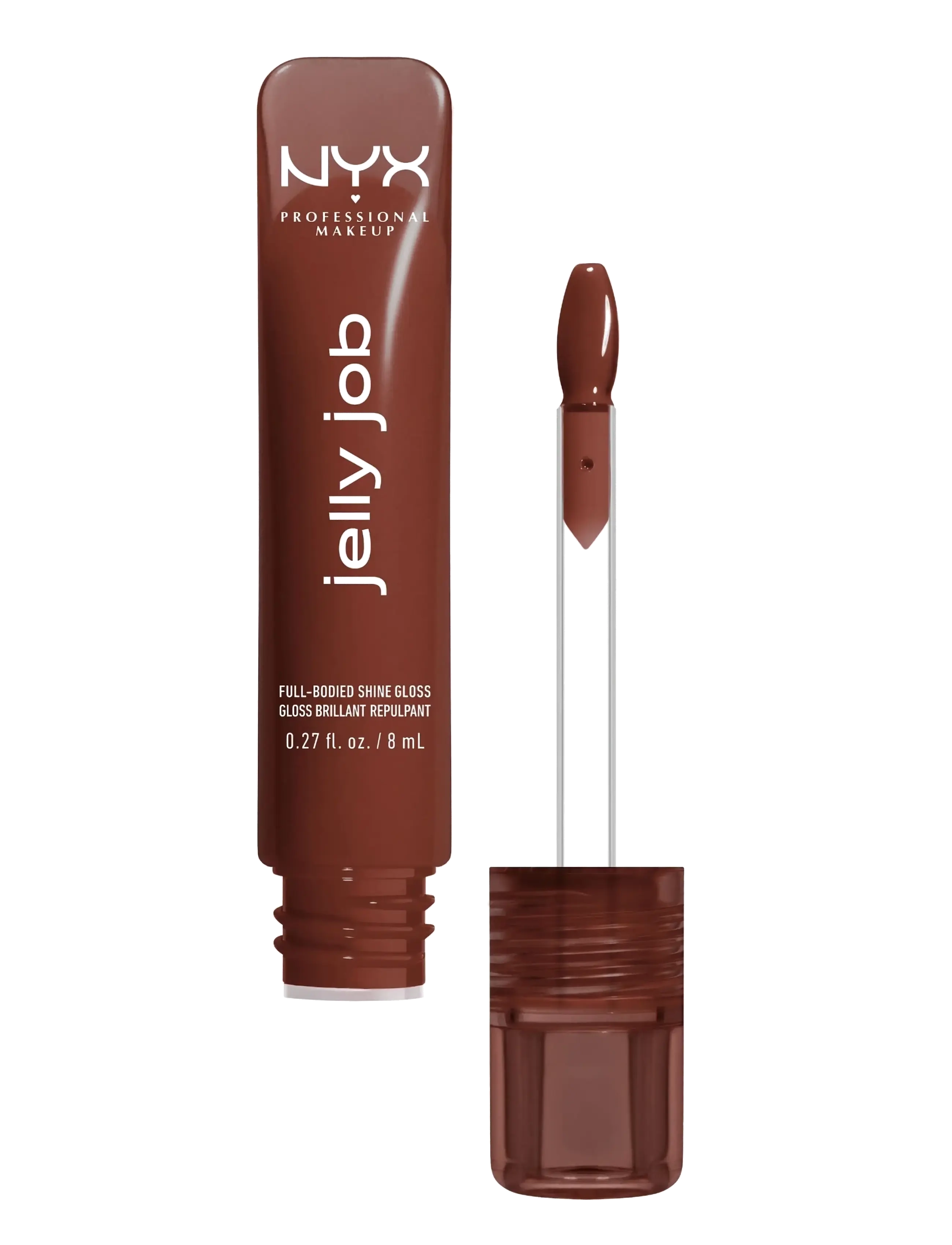 NYX Professional Makeup Nyx Professional Makeup Jelly Job Lip Gloss, 8 ml, Brown, Læber > Lipgloss, Dame