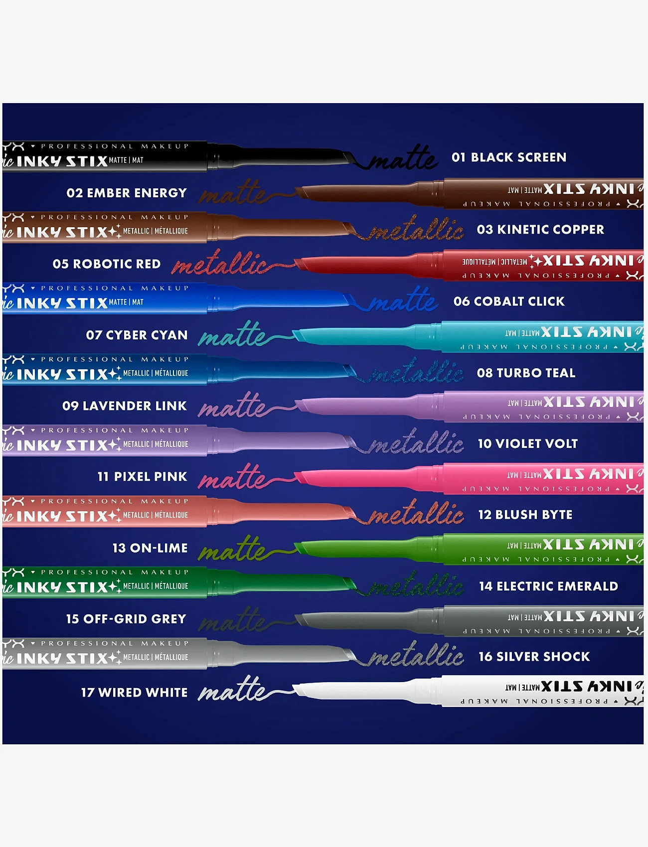 NYX Professional Makeup - NYX Professional Makeup Epic Inky Stix Eyeliner - smink - 17 wired white - 4