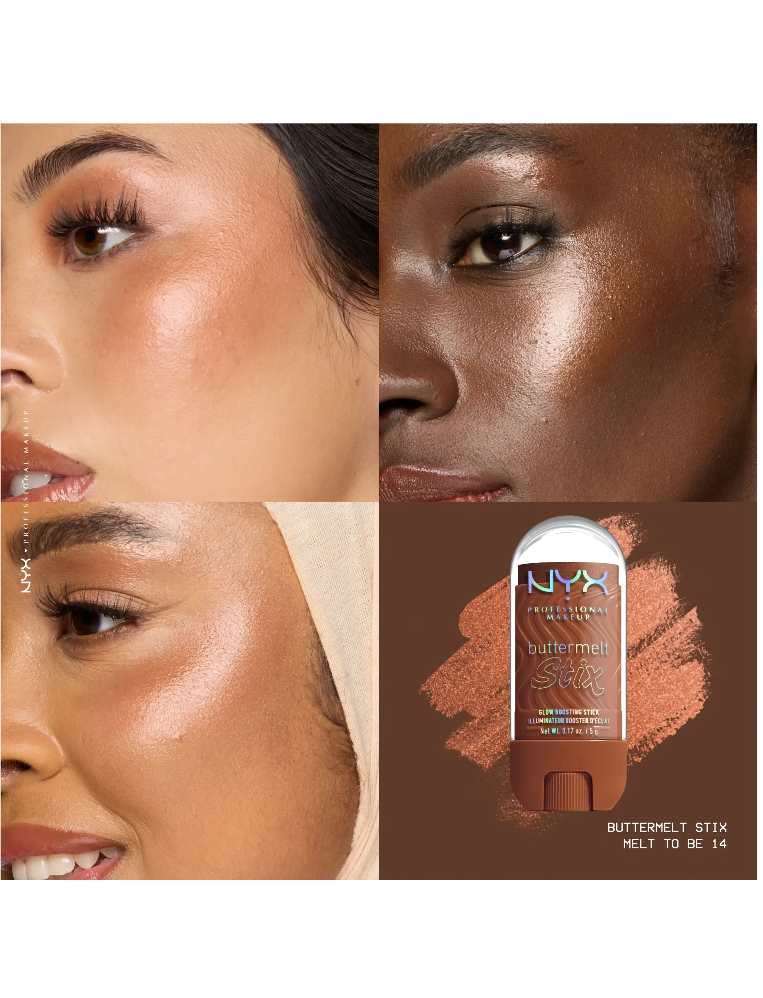 NYX Professional Makeup - NYX Professional Makeup Buttermelt Glaze Highlighter Stix - smink - 14 melt to be - 2