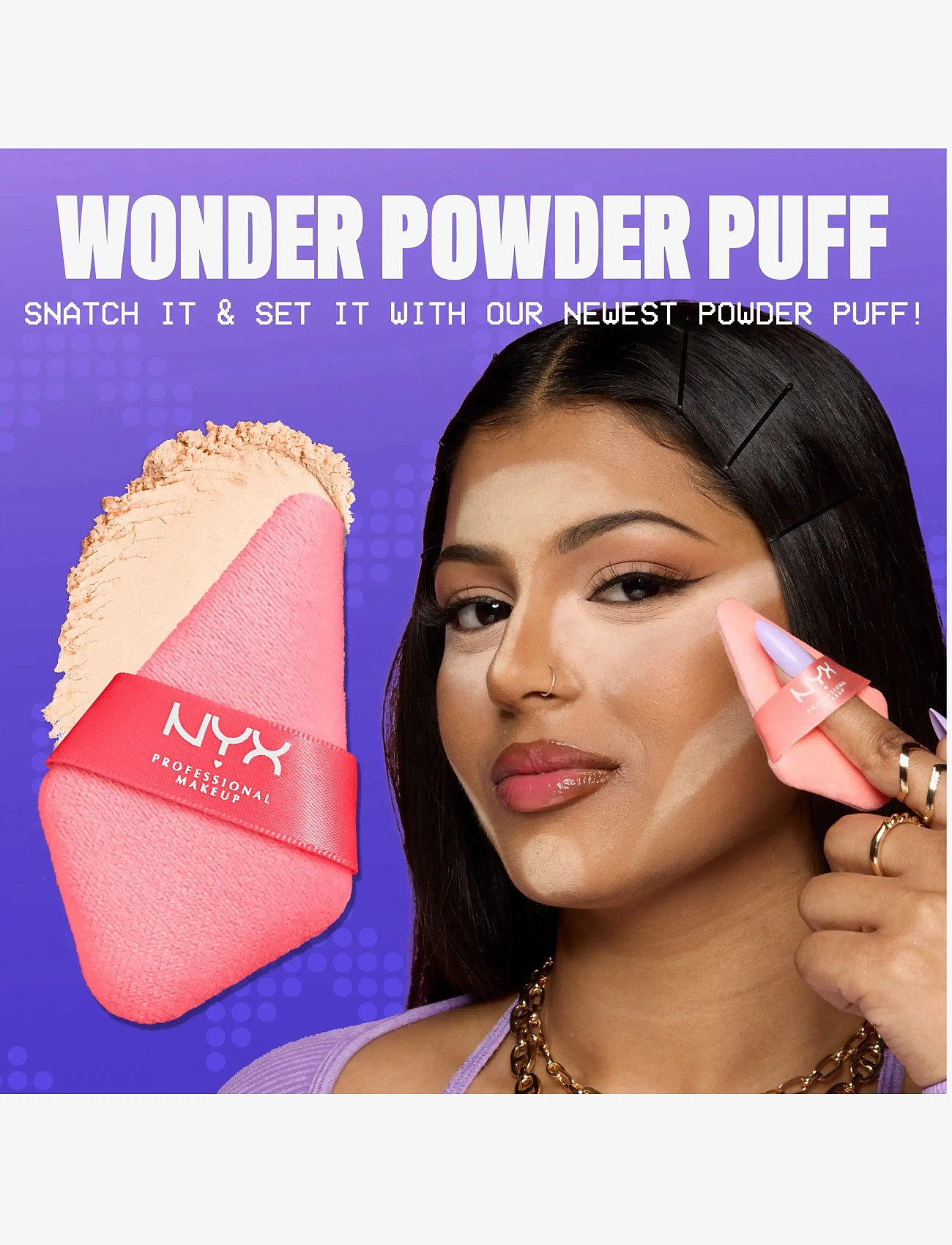 NYX Professional Makeup - NYX Professional Makeup Wonder Setting Powder Puff - smink - sponge - 2