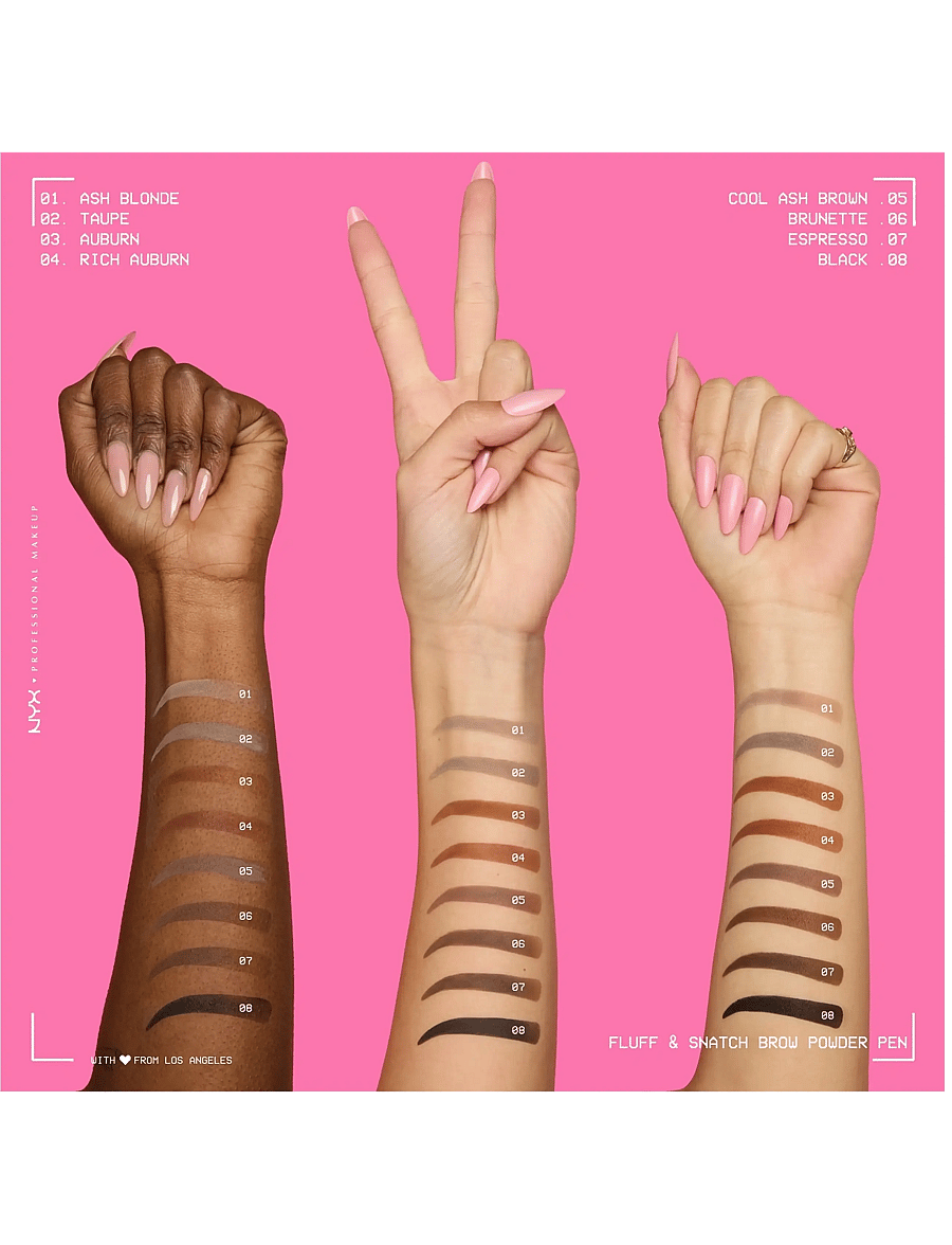 NYX Professional Makeup - NYX Professional Makeup Fluff & Snatch Brow Powder Pen - Ögon & bryn - taupe - 4