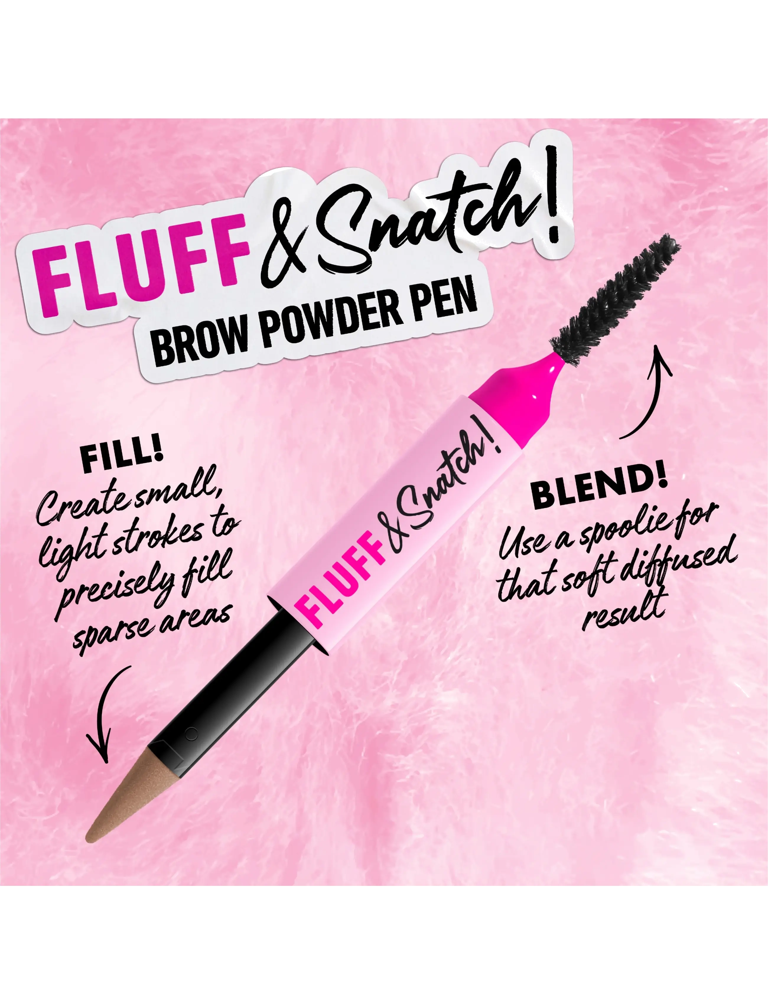 NYX Fluff & Snatch! Brow Powder Pen #04 1 g ögonbrynspenna dam – bild 7