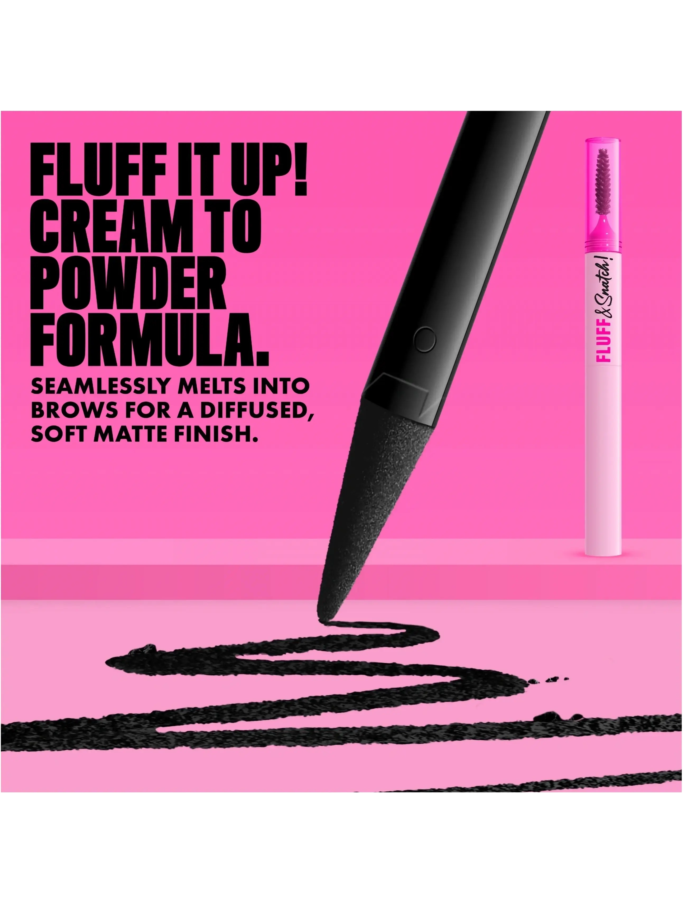 NYX Professional Makeup - NYX Professional Makeup Fluff & Snatch Brow Powder Pen - Øjne & bryn - black - 2