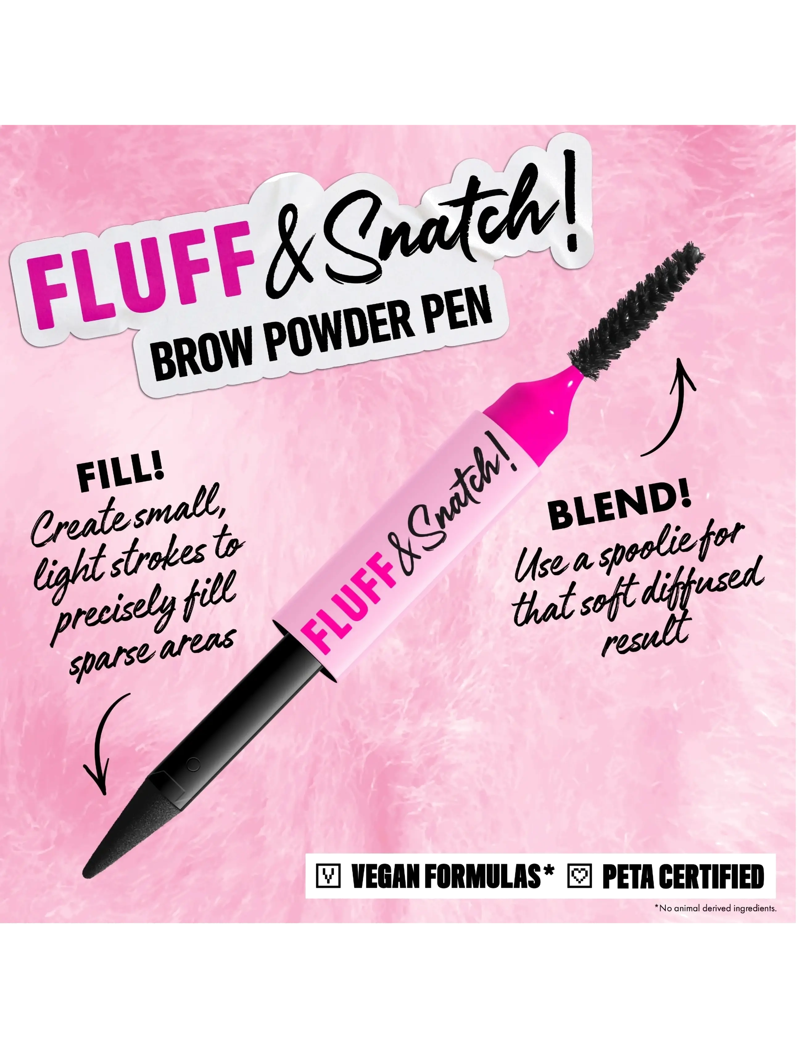 NYX Professional Makeup - NYX Professional Makeup Fluff & Snatch Brow Powder Pen - Øjne & bryn - black - 5