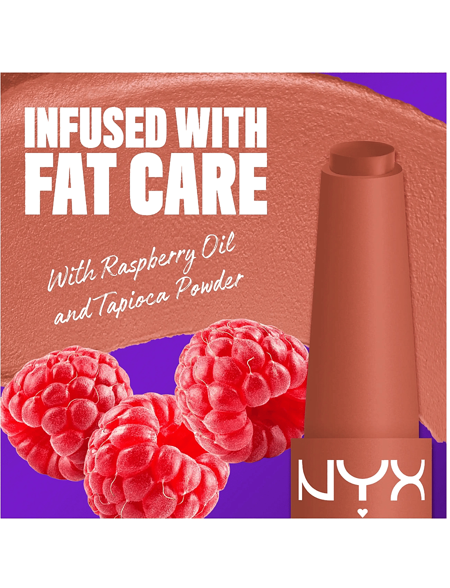 NYX Professional Makeup - NYX Professional Makeup Fat Matte Slick Click Lip Balm 01 Cozy Whipped 8 ml - smink - cozy whipped - 2