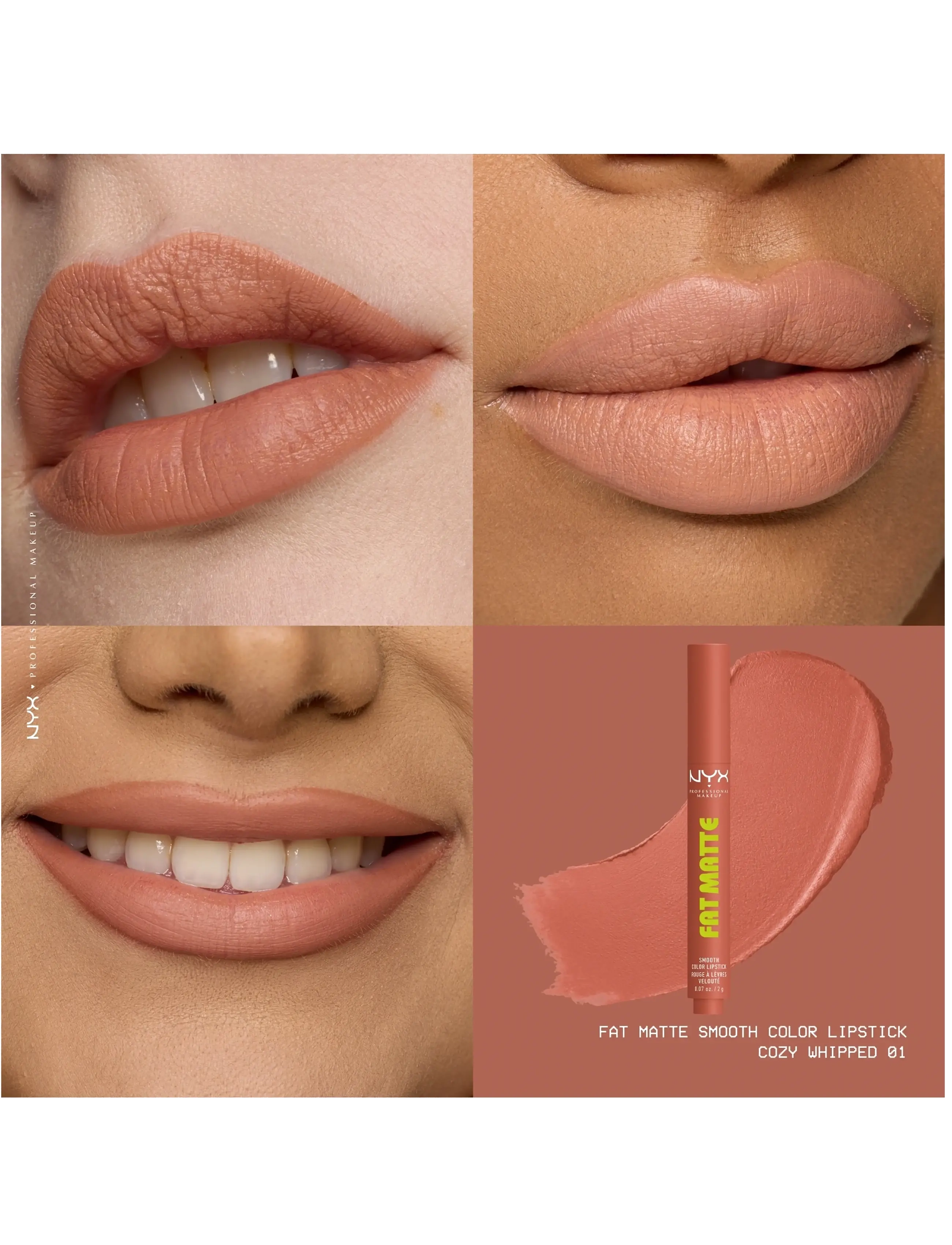Fat Matte Slick Click Lip Balm 01 Cozy Whipped 4