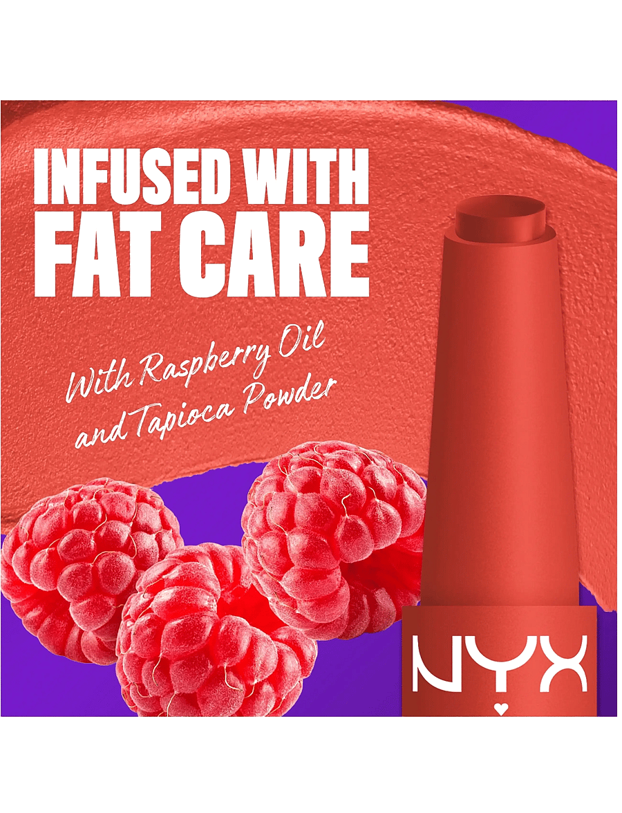 NYX Professional Makeup - NYX Professional Makeup Fat Matte Slick Click Lip Balm 03 Coral Cuddlin' 8 ml - smink - coral cuddlin' - 2