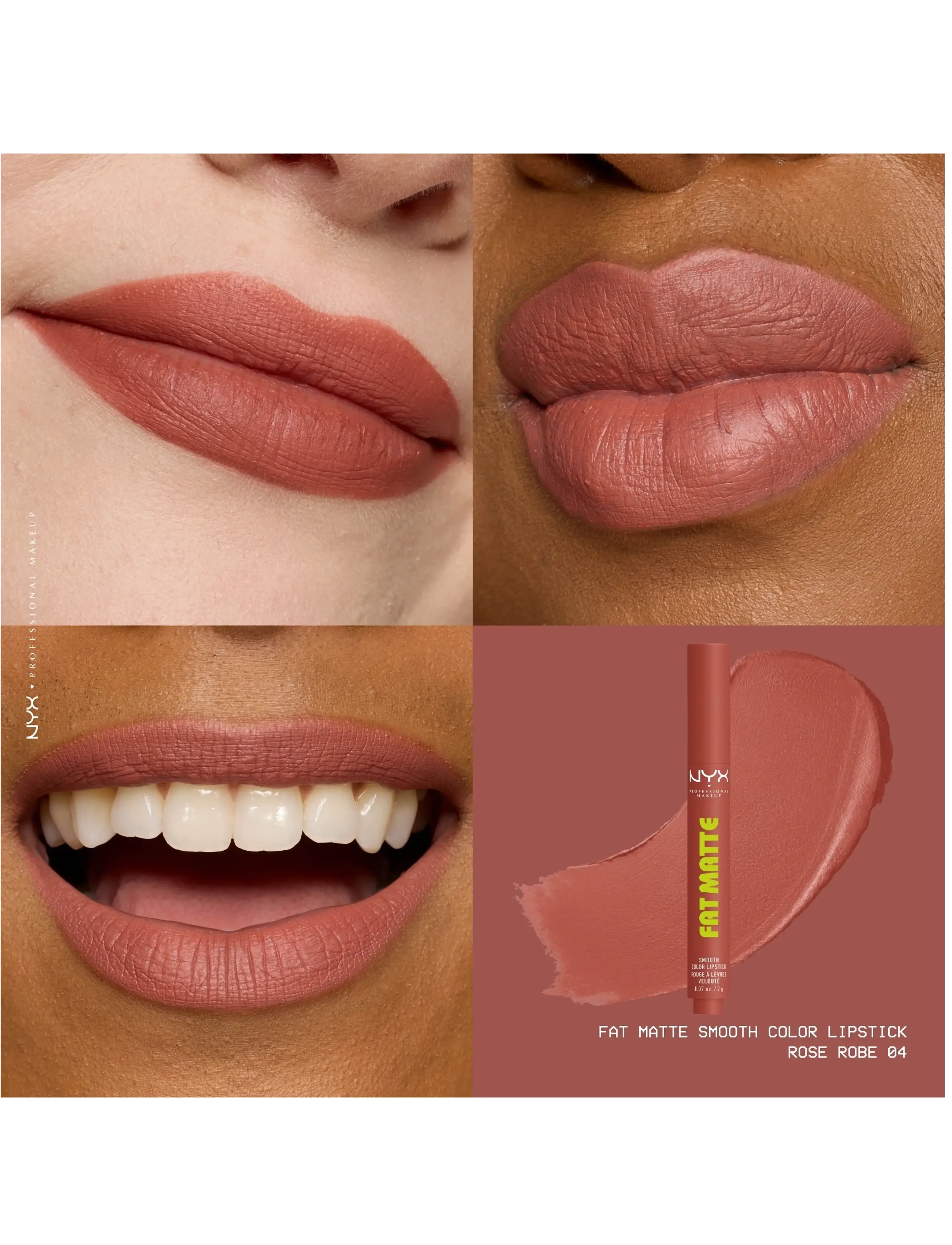 Fat Matte Slick Click Lip Balm 04 Rose Robe 4