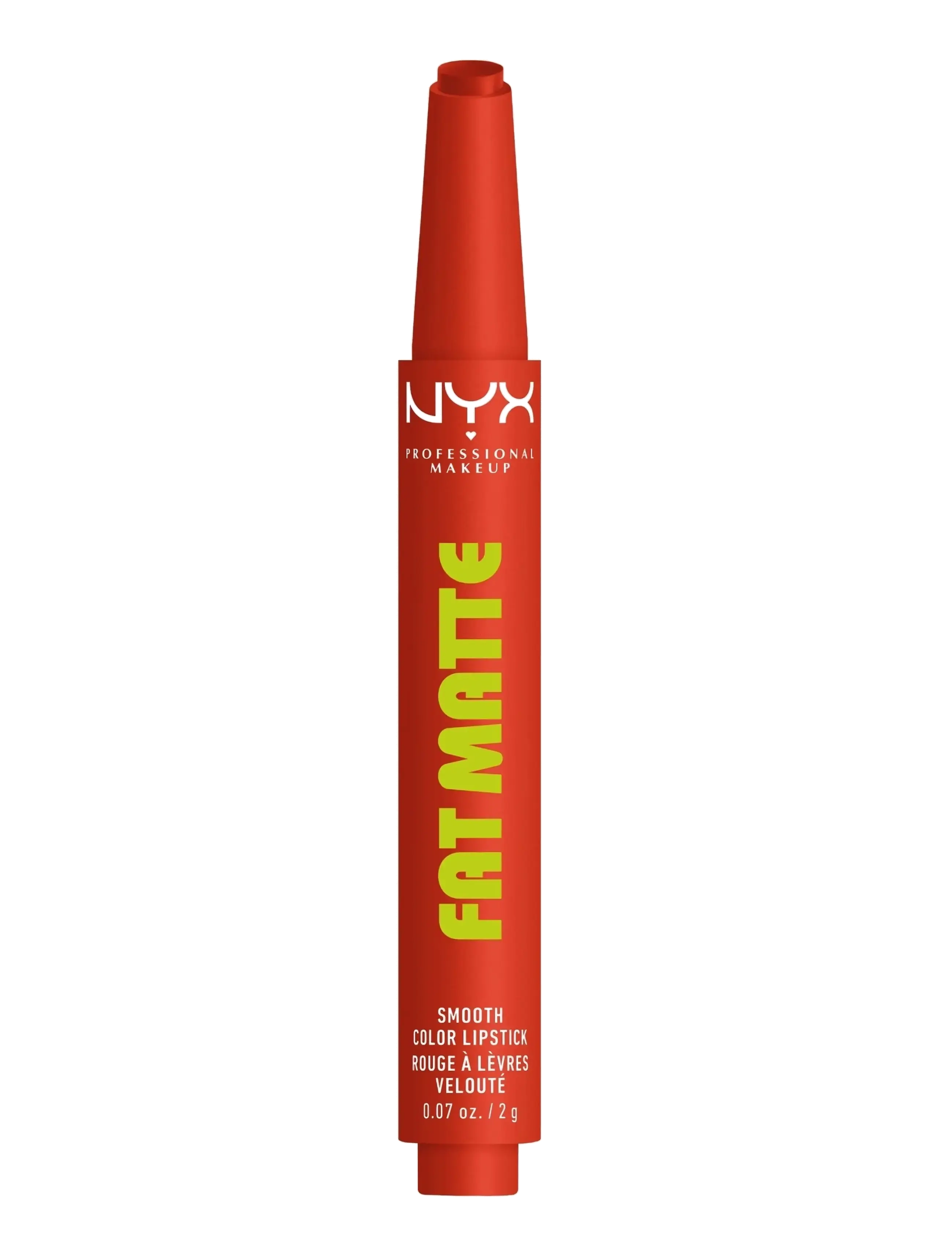 NYX Professional Makeup Fat Matte Slick Click Lip Balm 05 Comfy Caramel 8 Ml, Læbestift, Rød, Str: 2 G