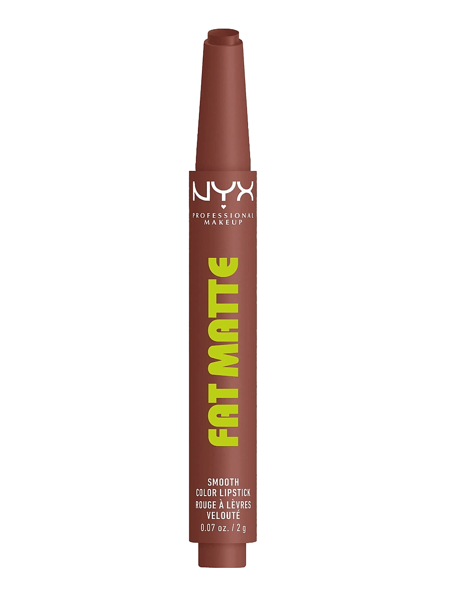 NYX Professional Makeup - NYX Professional Makeup Fat Matte Slick Click Lip Balm 08 Toasty Taupe 8 ml - smink - toasty taupe - 0