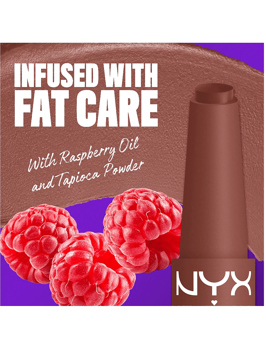 NYX Professional Makeup - NYX Professional Makeup Fat Matte Slick Click Lip Balm 08 Toasty Taupe 8 ml - smink - toasty taupe - 2