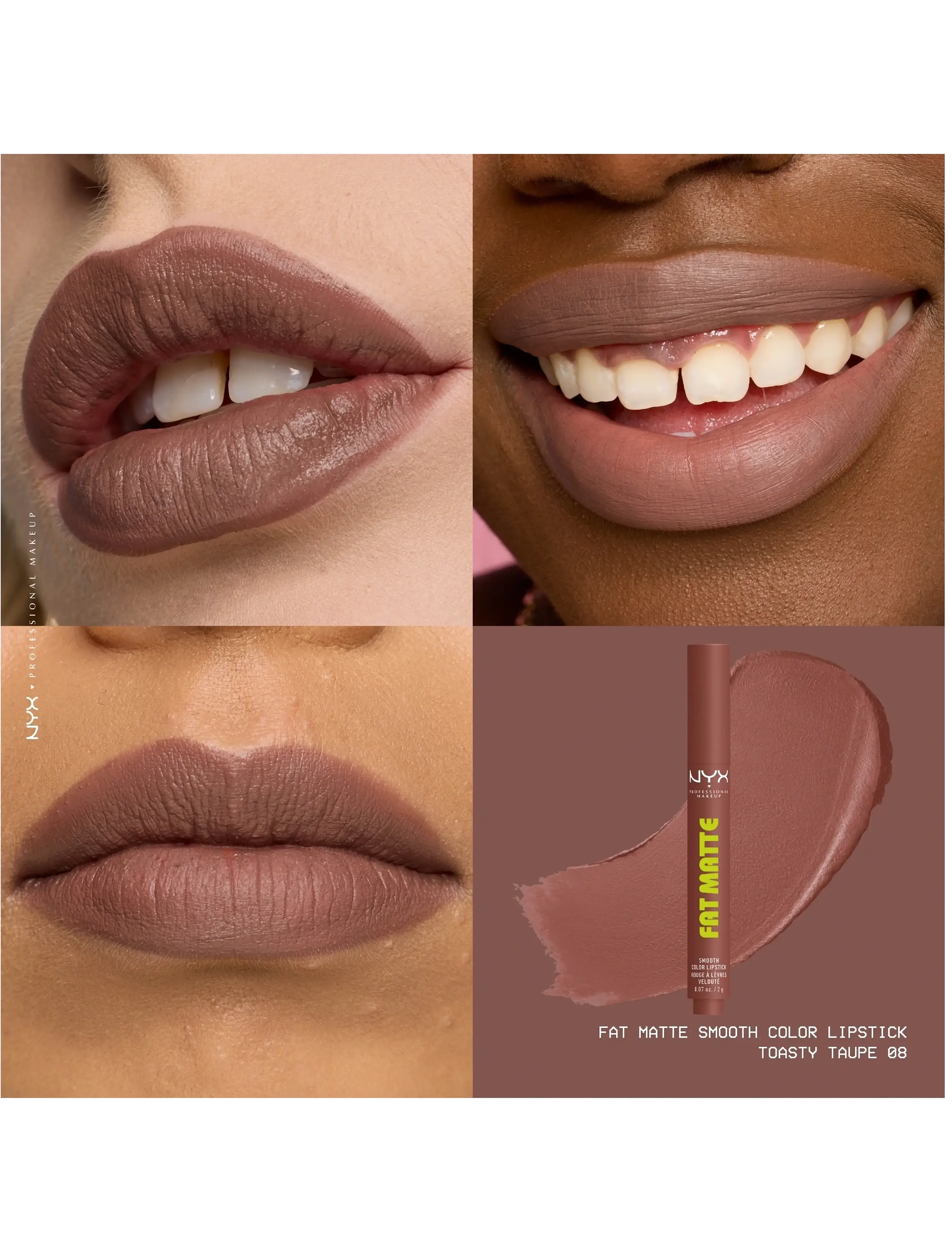 Fat Matte Slick Click Lip Balm 08 Toasty Taupe 4