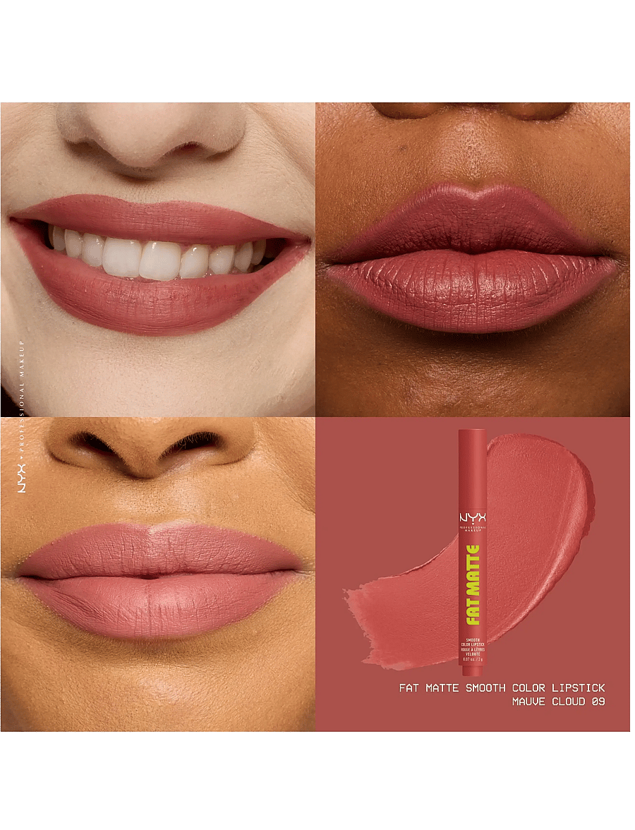 NYX Professional Makeup - NYX Professional Makeup Fat Matte Slick Click Lip Balm 09 Mauve Cloud 8 ml - makeup - mauve cloud - 3