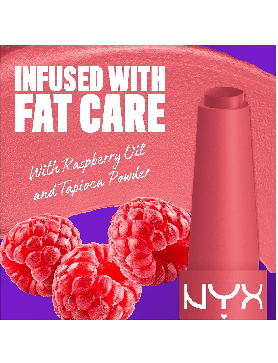 NYX Professional Makeup - NYX Professional Makeup Fat Matte Slick Click Lip Balm 11 Pink Puff 8 ml - smink - pink puff - 2