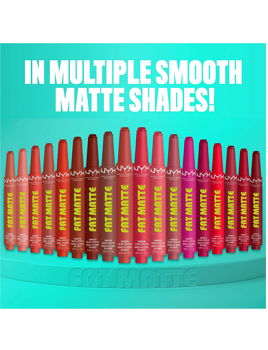NYX Professional Makeup - NYX Professional Makeup Fat Matte Slick Click Lip Balm 11 Pink Puff 8 ml - smink - pink puff - 5
