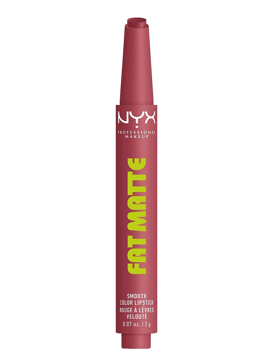 NYX Professional Makeup - NYX Professional Makeup Fat Matte Slick Click Lip Balm 12 Blush Blanket 8 ml - smink - blush blanket - 0
