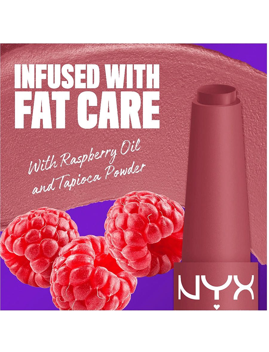 NYX Professional Makeup - NYX Professional Makeup Fat Matte Slick Click Lip Balm 12 Blush Blanket 8 ml - smink - blush blanket - 2