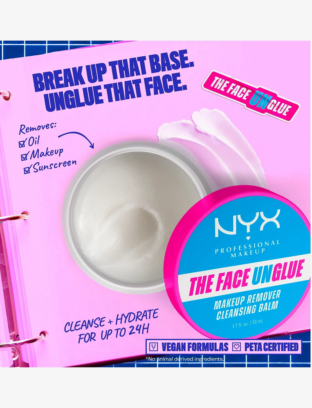 NYX Professional Makeup - NYX Professional Makeup Face Unglue Makeup Remover   50 ml - förðunarhreinsir - clear - 1