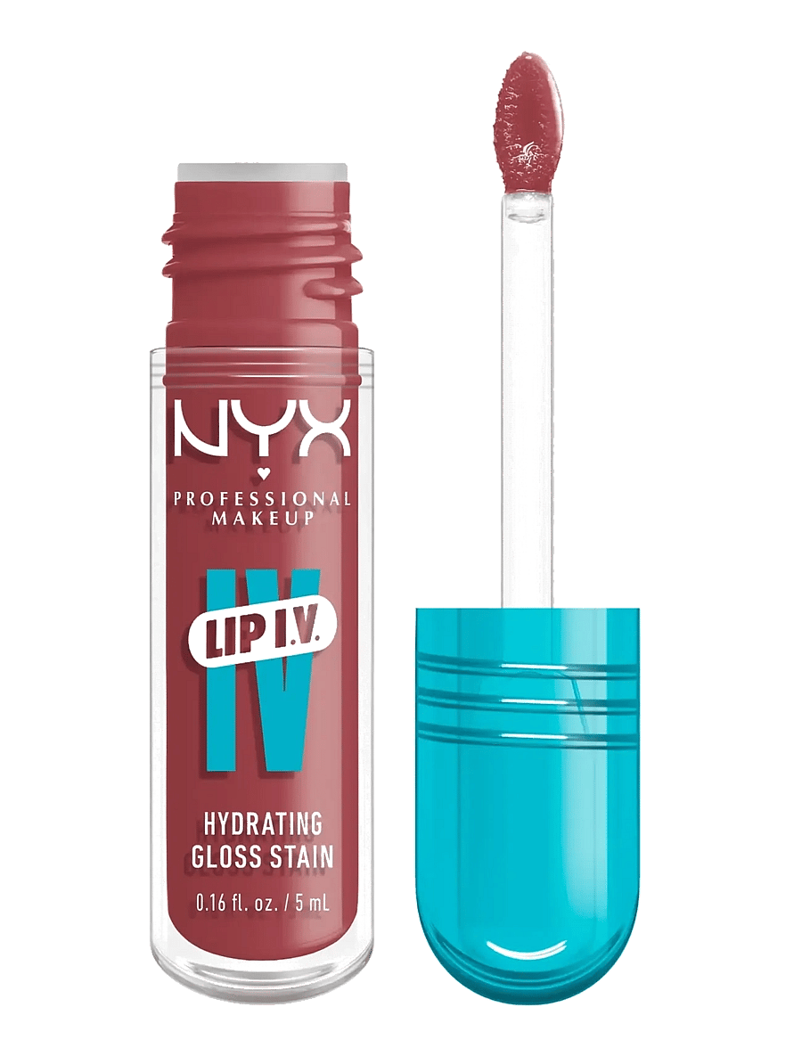 NYX Professional Makeup - NYX Professional Makeup Lip I.V. Hydrating Gloss Stain Lip gloss 17 Petal Pourin 5 ml - lip stain - petal pourin - 0
