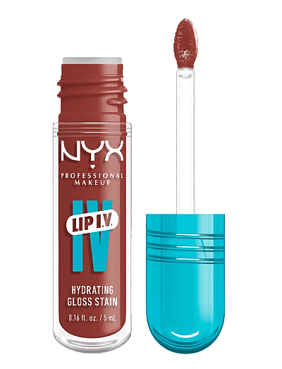 Nyx Professional Makeup Lip I.v. Hydrating Gloss Stain Lip Gloss 18 Drippin' Nude 5 Ml - Lipgloss