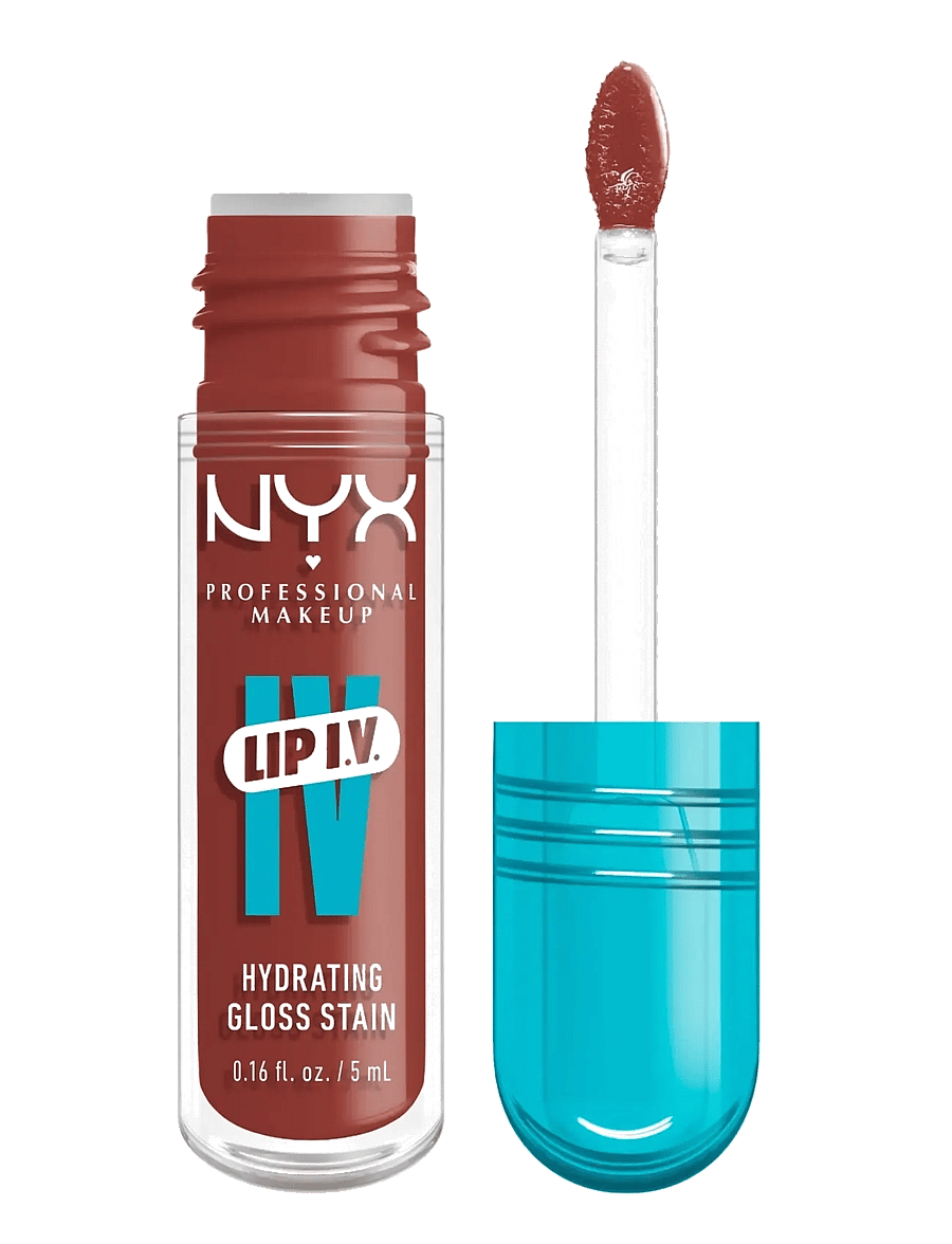 NYX Professional Makeup - NYX Professional Makeup Lip I.V. Hydrating Gloss Stain Lip gloss 18 Drippin' Nude 5 ml - lip stain - drippin' nude - 0
