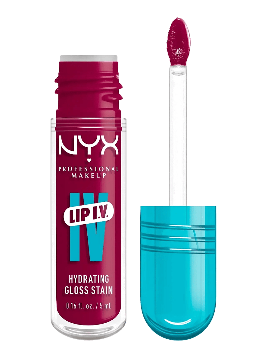 NYX Professional Makeup - NYX Professional Makeup Lip I.V. Hydrating Gloss Stain Lip gloss 19 Magenta Mist 5 ml - lip stain - magenta mist - 0