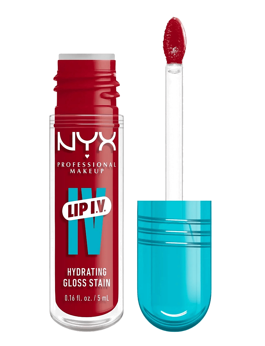 NYX Professional Makeup - NYX Professional Makeup Lip I.V. Hydrating Gloss Stain Lip gloss 22 Cherry Drenched 5 ml - lip stain - cherry drenched - 0