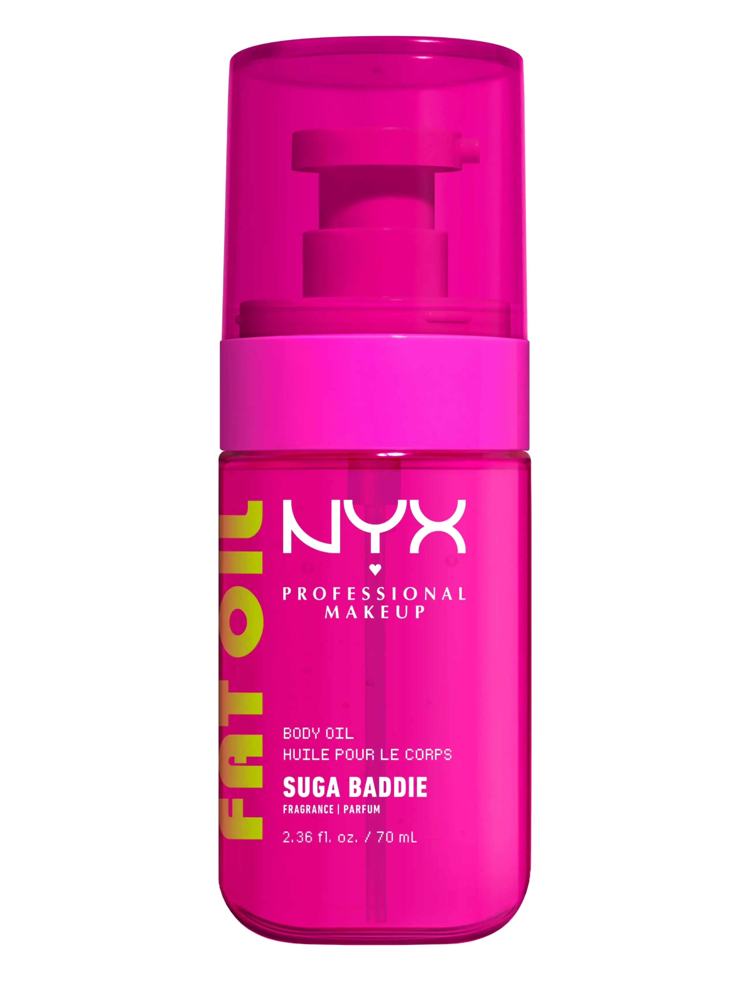NYX Professional Makeup Fat Oil Body Oil, Body Vinegar & Dressing Bottless, Nude, Str: 70 ML