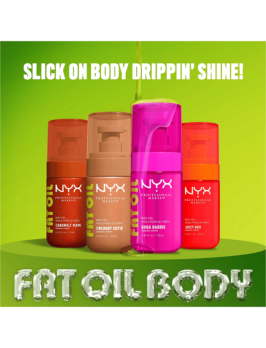 NYX Professional Makeup - NYX Professional Makeup Fat Oil Body Oil - kehaõlid - transparent - 3