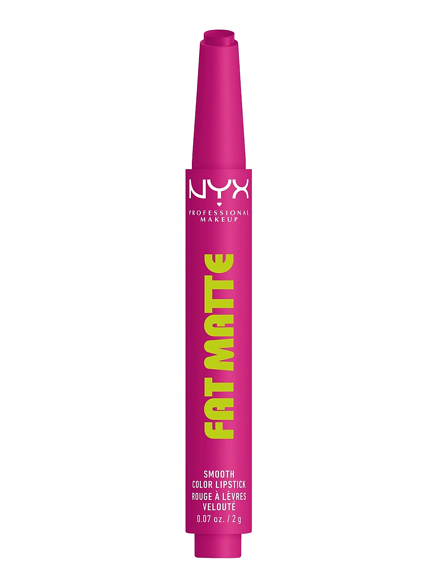 NYX Professional Makeup - NYX Professional Makeup Fat Matte Slick Click Lip Balm 13 Fluffy Fuchsia 8 ml - smink - fluffy fuchsia - 0