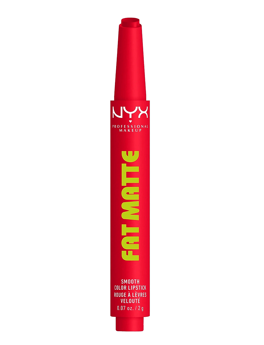 NYX Professional Makeup - NYX Professional Makeup Fat Matte Slick Click Lip Balm 15 Fuzzy Flame 8 ml - smink - fuzzy flame - 0