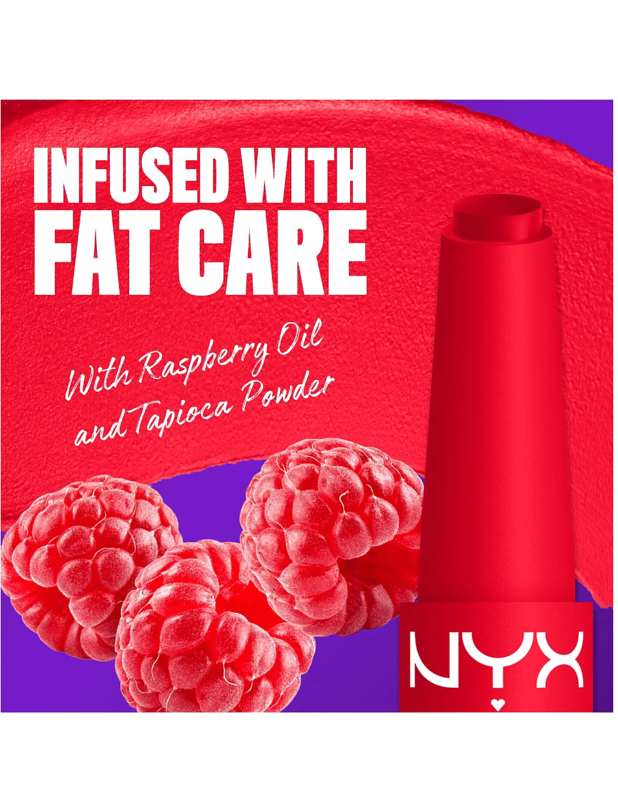 NYX Professional Makeup - NYX Professional Makeup Fat Matte Slick Click Lip Balm 15 Fuzzy Flame 8 ml - smink - fuzzy flame - 2