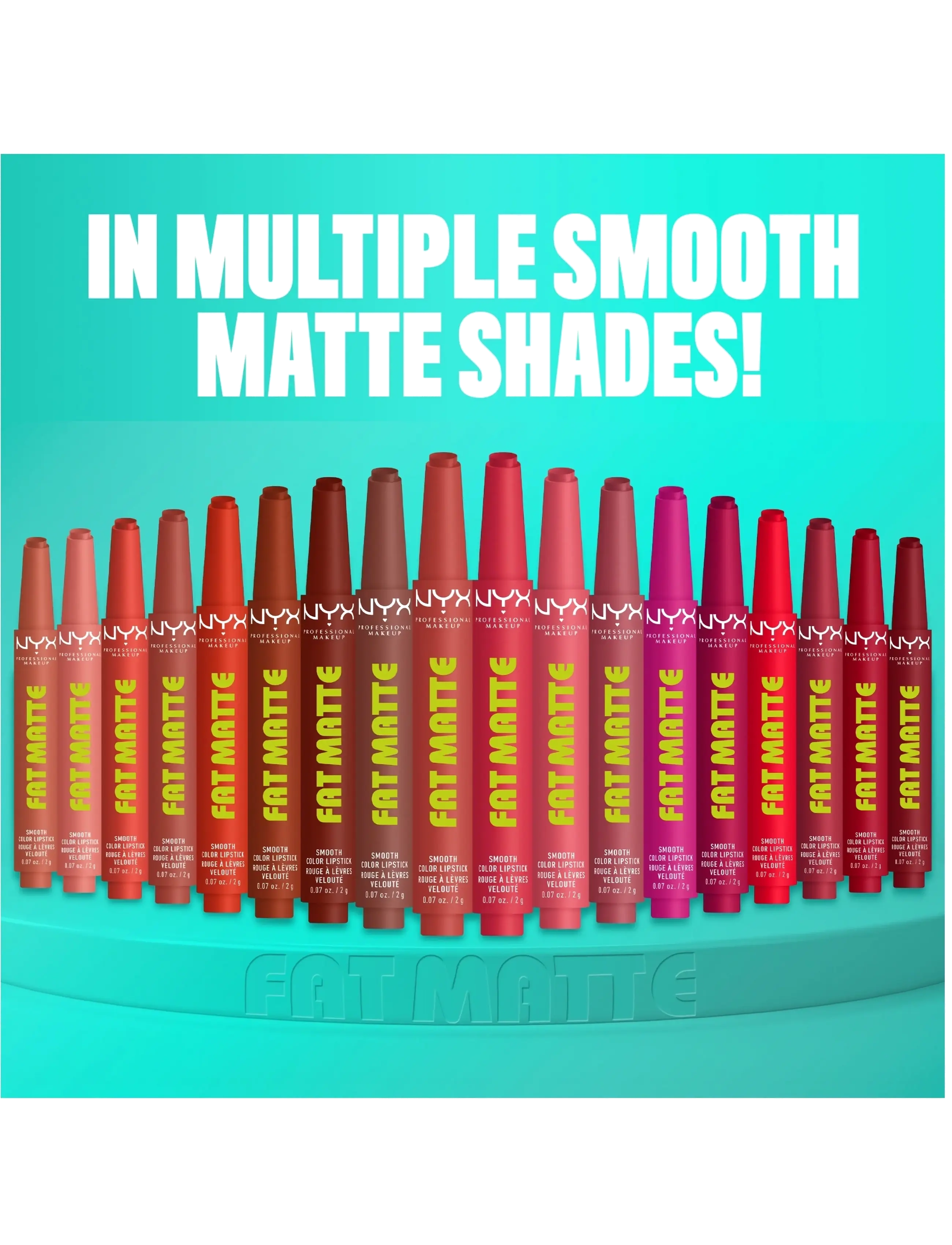 NYX Professional Makeup - NYX Professional Makeup Fat Matte Slick Click Lip Balm 16 Plushin' Plum 8 ml - makeup - plushin' plum - 4