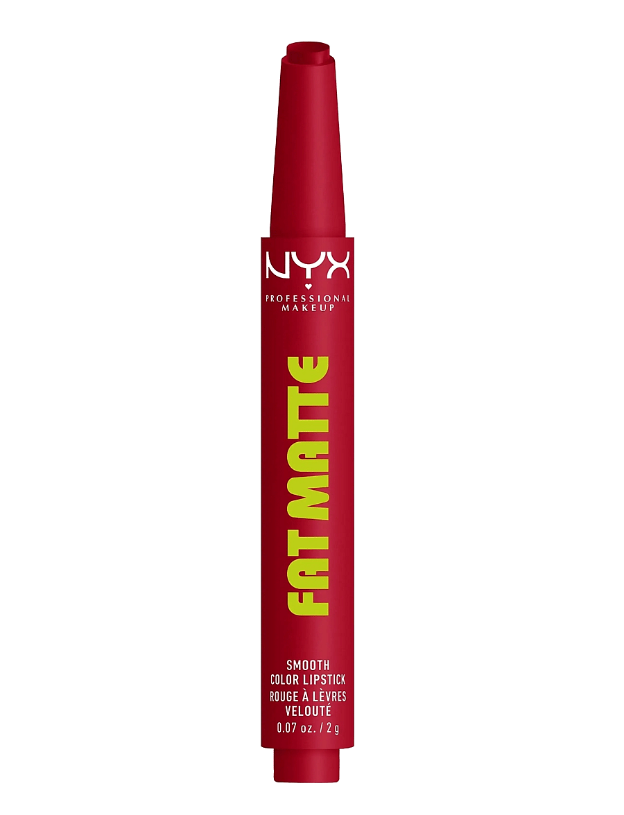 NYX Professional Makeup - NYX Professional Makeup Fat Matte Slick Click Lip Balm 17 Scarlet Snuggles 8 ml - smink - scarlet snuggles - 0