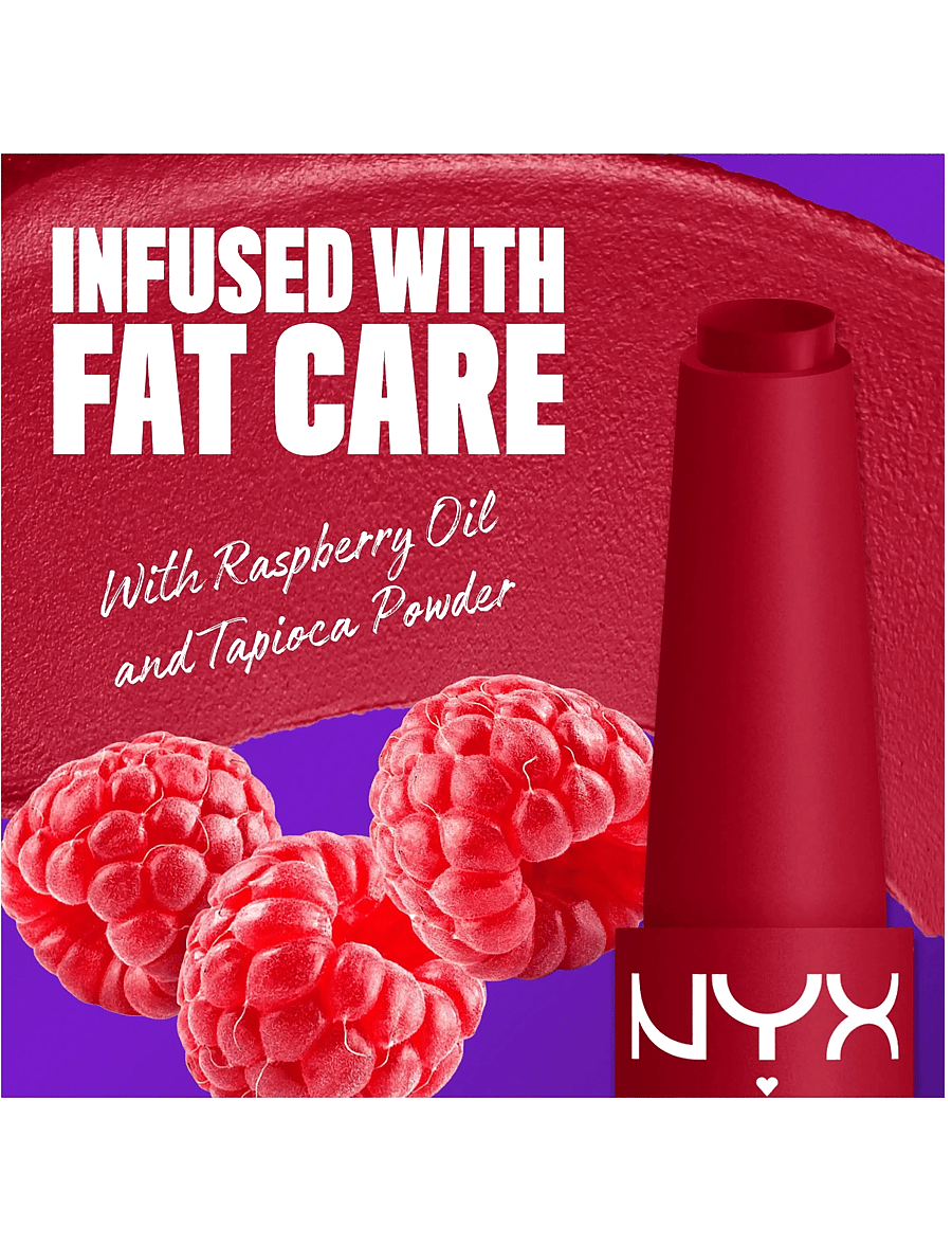 NYX Professional Makeup - NYX Professional Makeup Fat Matte Slick Click Lip Balm 17 Scarlet Snuggles 8 ml - smink - scarlet snuggles - 2