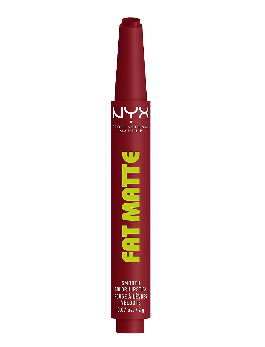 NYX Professional Makeup - NYX Professional Makeup Fat Matte Slick Click Lip Balm 18 Berry Smooth 8 ml - smink - berry smooth - 0
