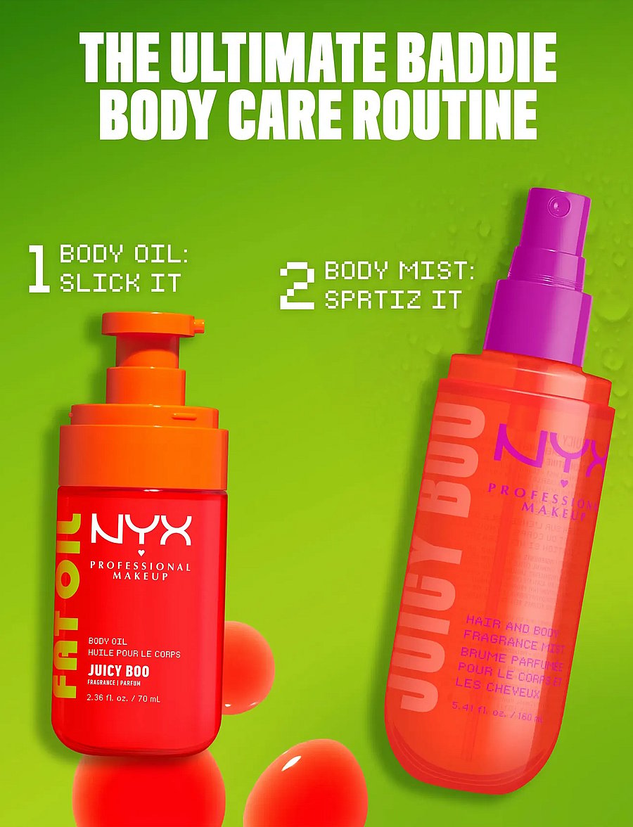 NYX Professional Makeup - NYX Professional Makeup Fat Oil Body Oil - kroppsolja - orange - 0