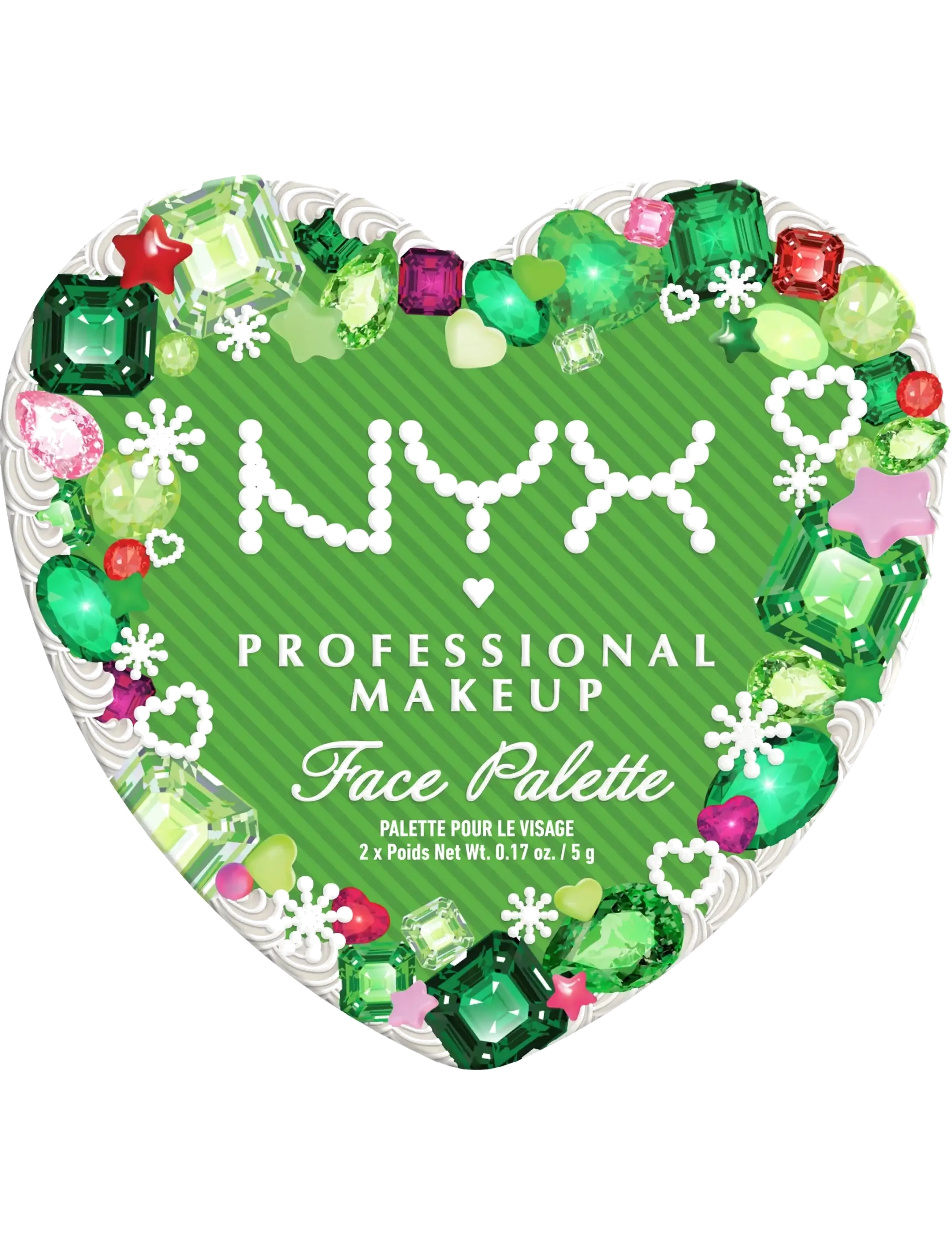 NYX Professional Makeup NYX Professional Makeup, Bling The Halls, Blush and Highlighter Duo, 2 shades, Hot Gem and Topaz - NYX Professional Makeup - HOT GEM & TOPAZ / clear