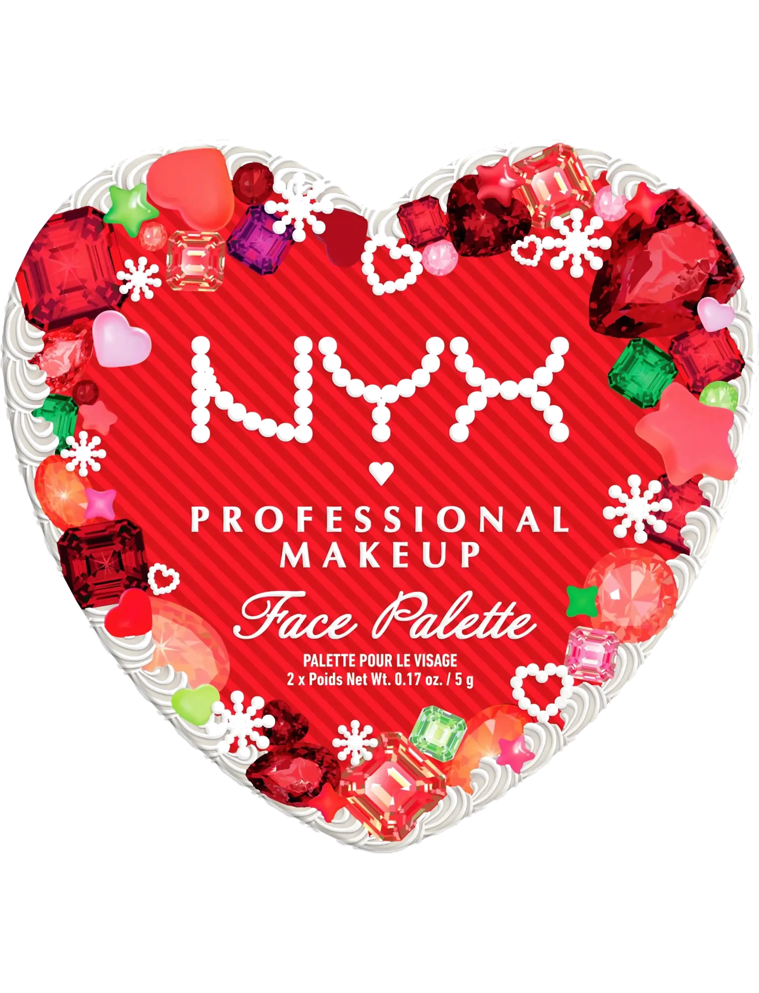 NYX Professional Makeup NYX Bling The Halls Face Palette - NYX Professional Makeup - PINK GEM & QUARTZ / red