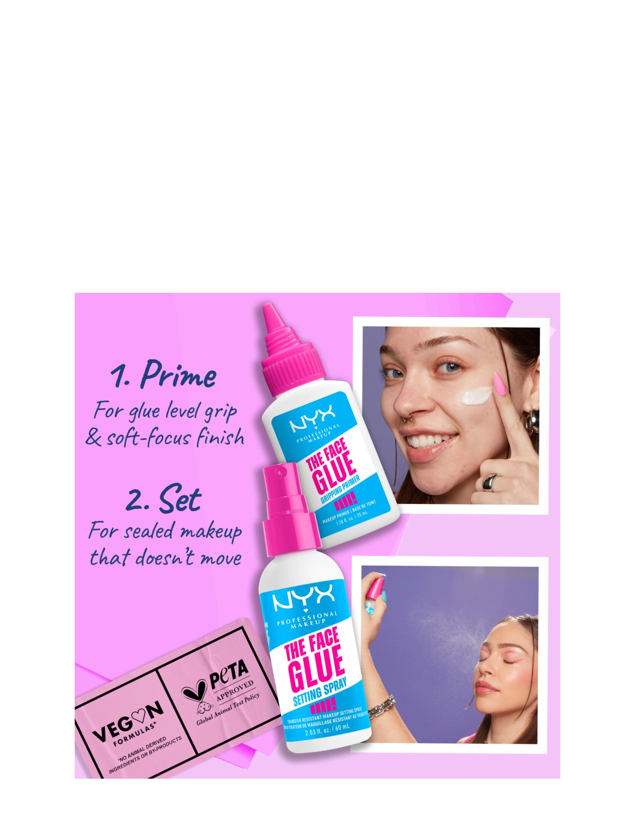 NYX Professional Makeup - NYX Professional Makeup The Face Glue Primer 35 ml - sminke - clear - 4